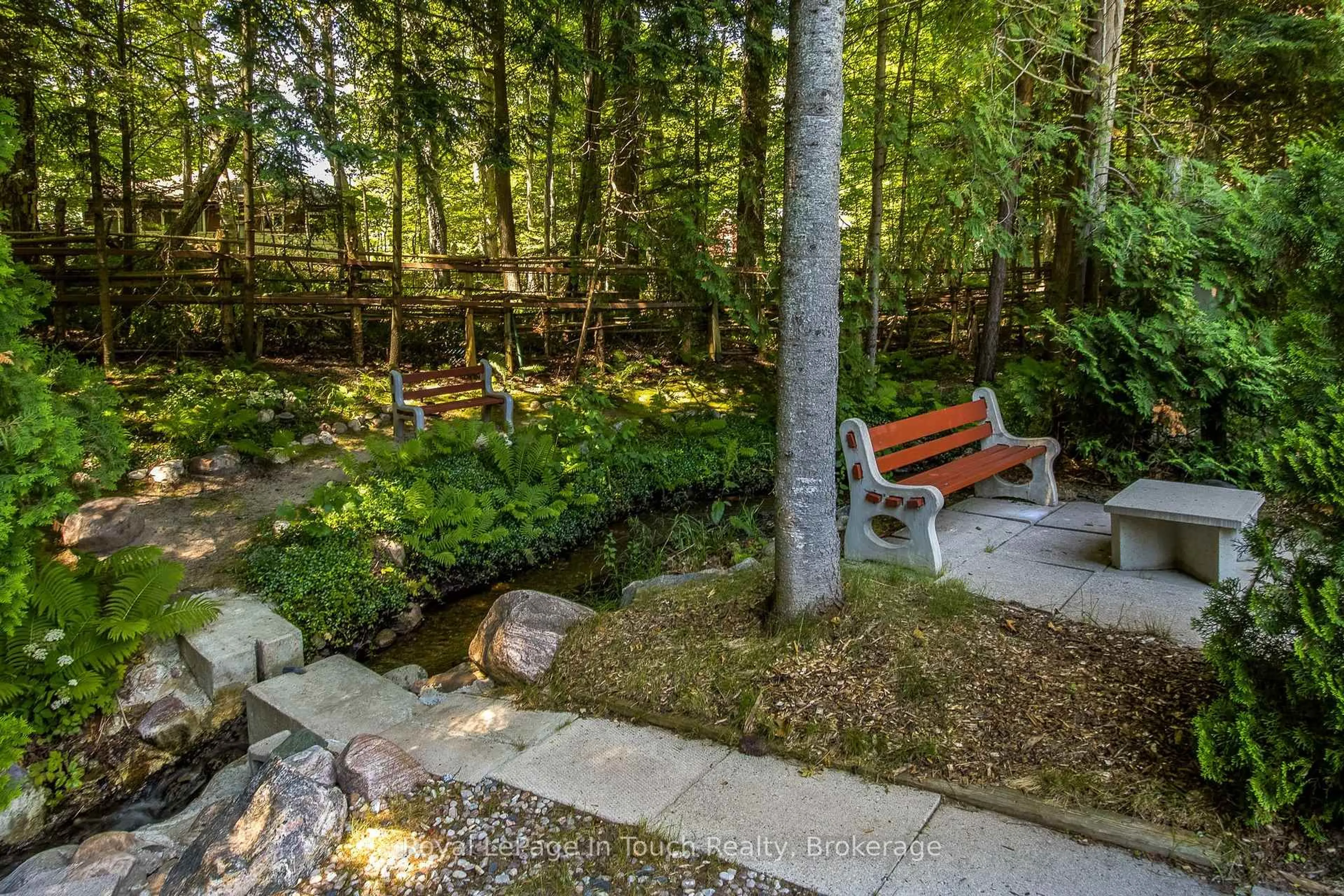 Patio, forest/trees view for 12 Lincoln Ave, Tiny Ontario L0L 2J0