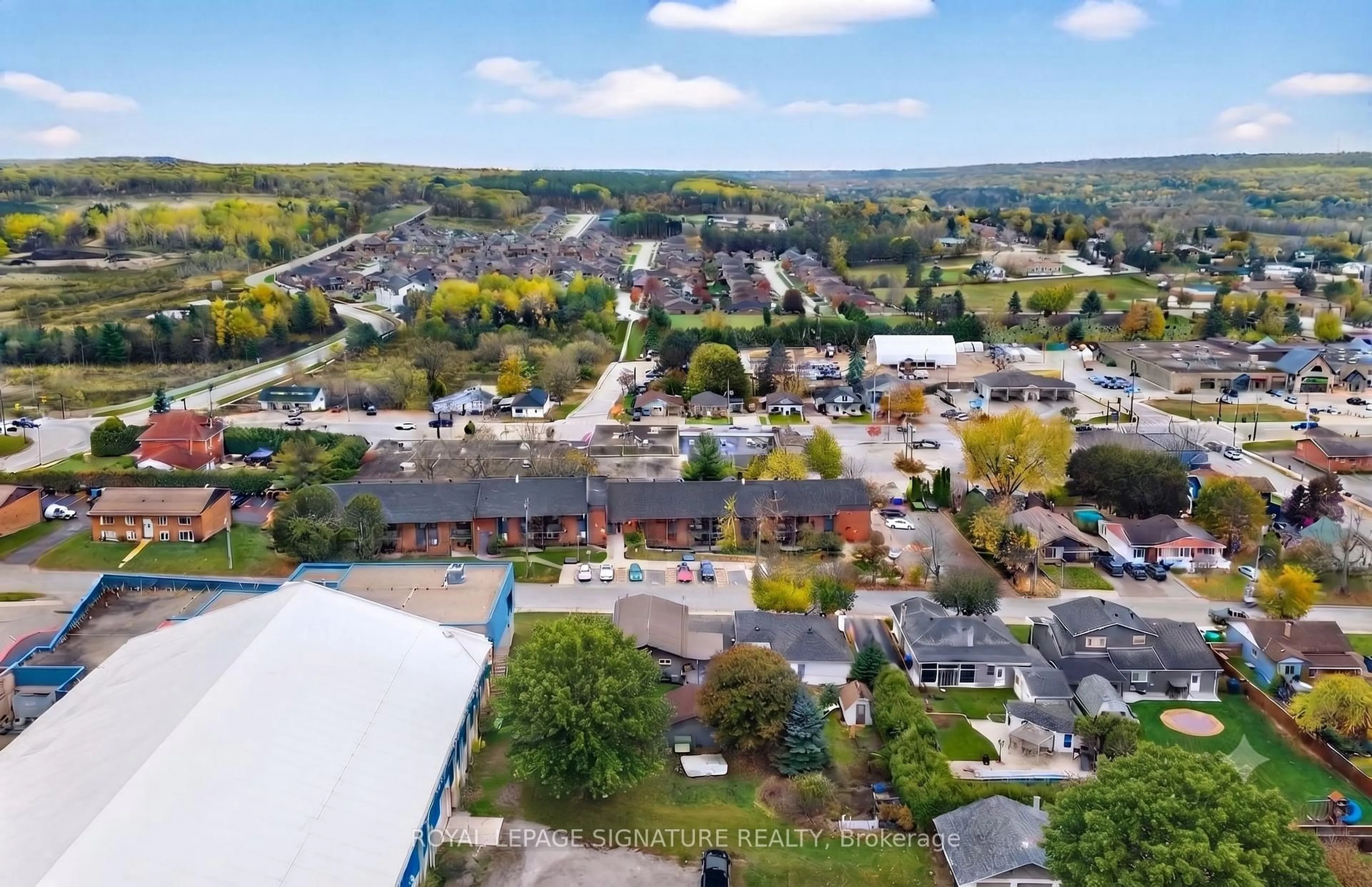 A pic from outside/outdoor area/front of a property/back of a property/a pic from drone, mountain view for 57 Maria St, Penetanguishene Ontario L9M 1L3