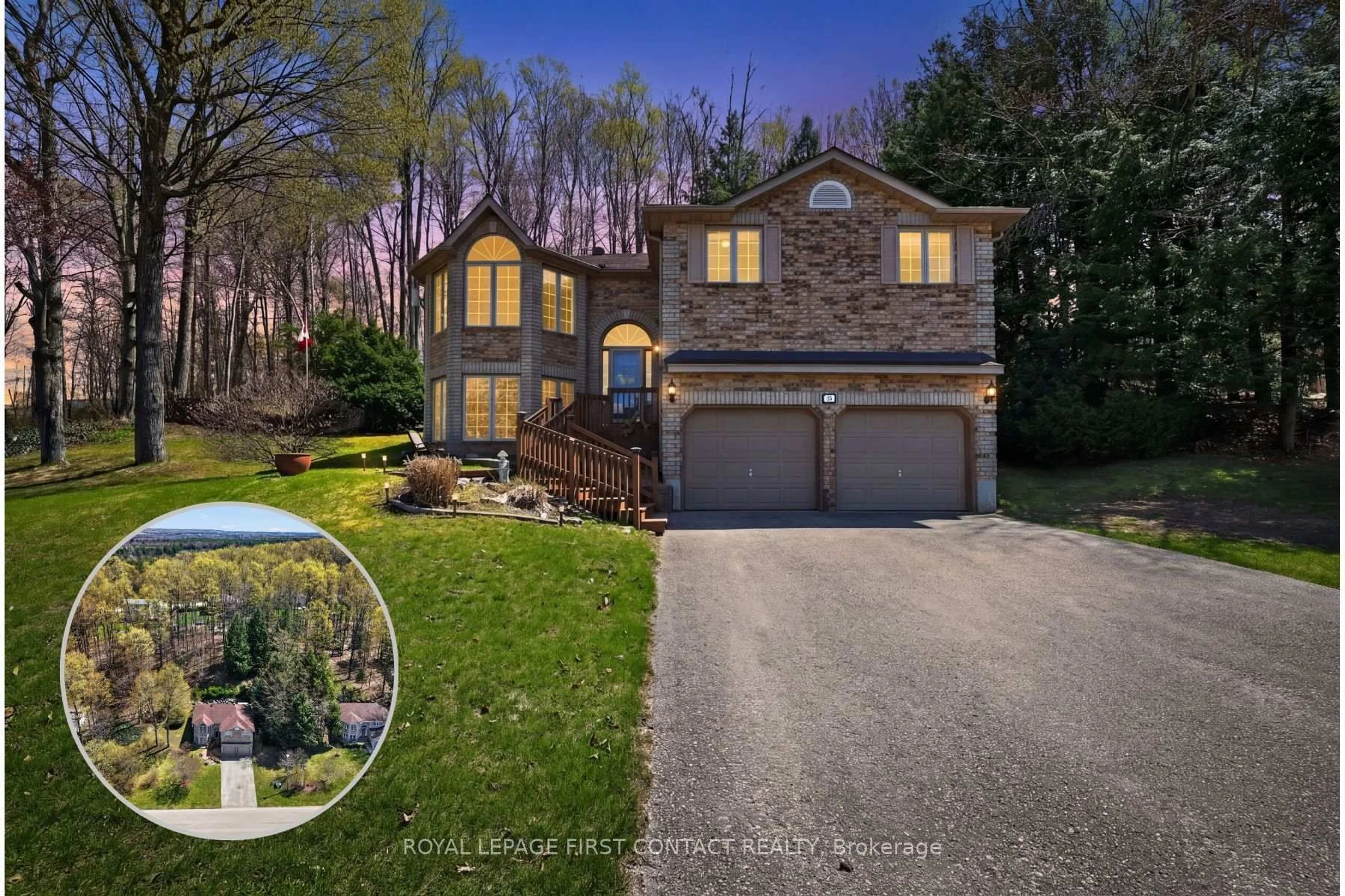 A pic from outside/outdoor area/front of a property/back of a property/a pic from drone, street for 23 McFadden Dr, Springwater Ontario L0L 1V0