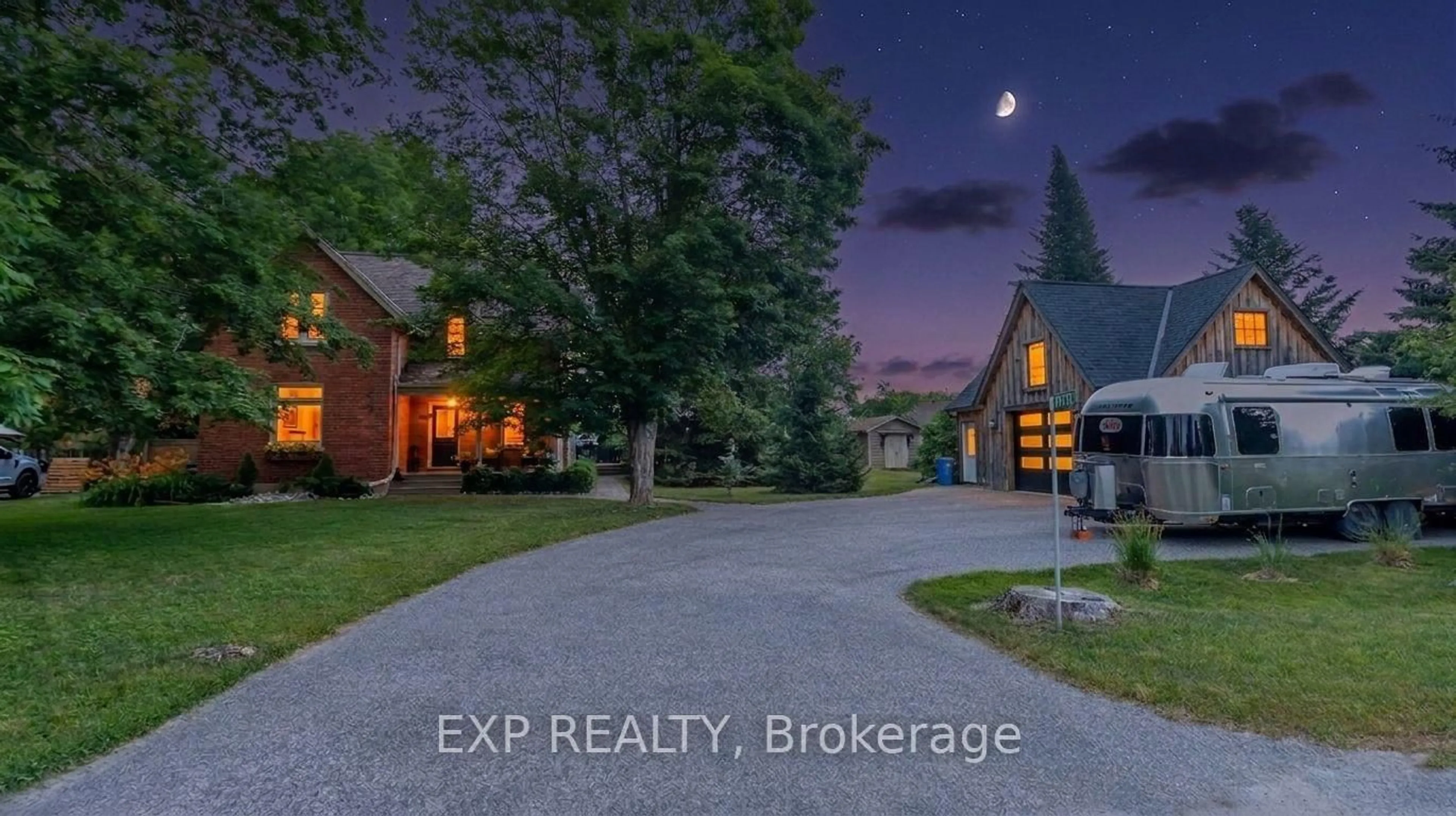 A pic from outside/outdoor area/front of a property/back of a property/a pic from drone, street for 1723 George Johnston Rd, Springwater Ontario L0L 1Y0