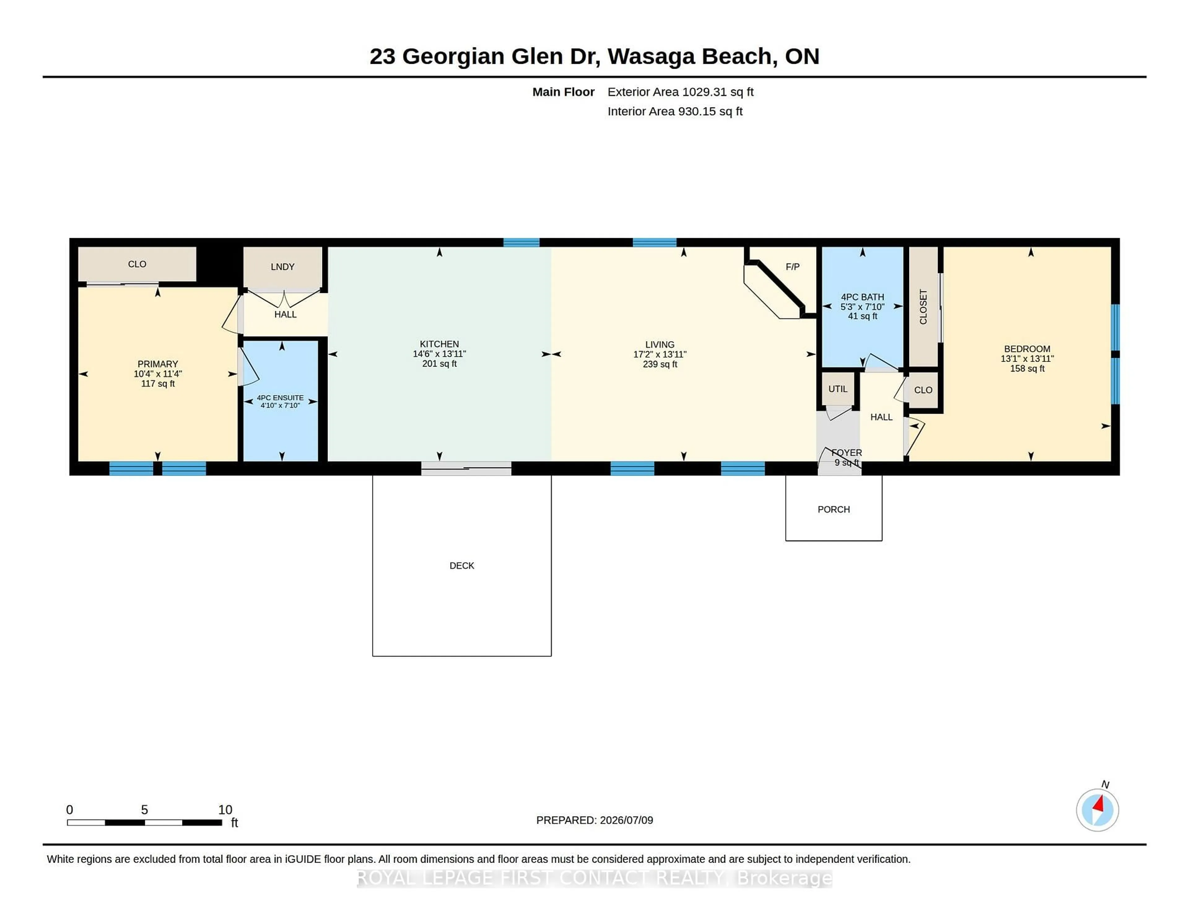 Floor plan for 23 Georgian Glen Dr, Wasaga Beach Ontario L9Z 1K8