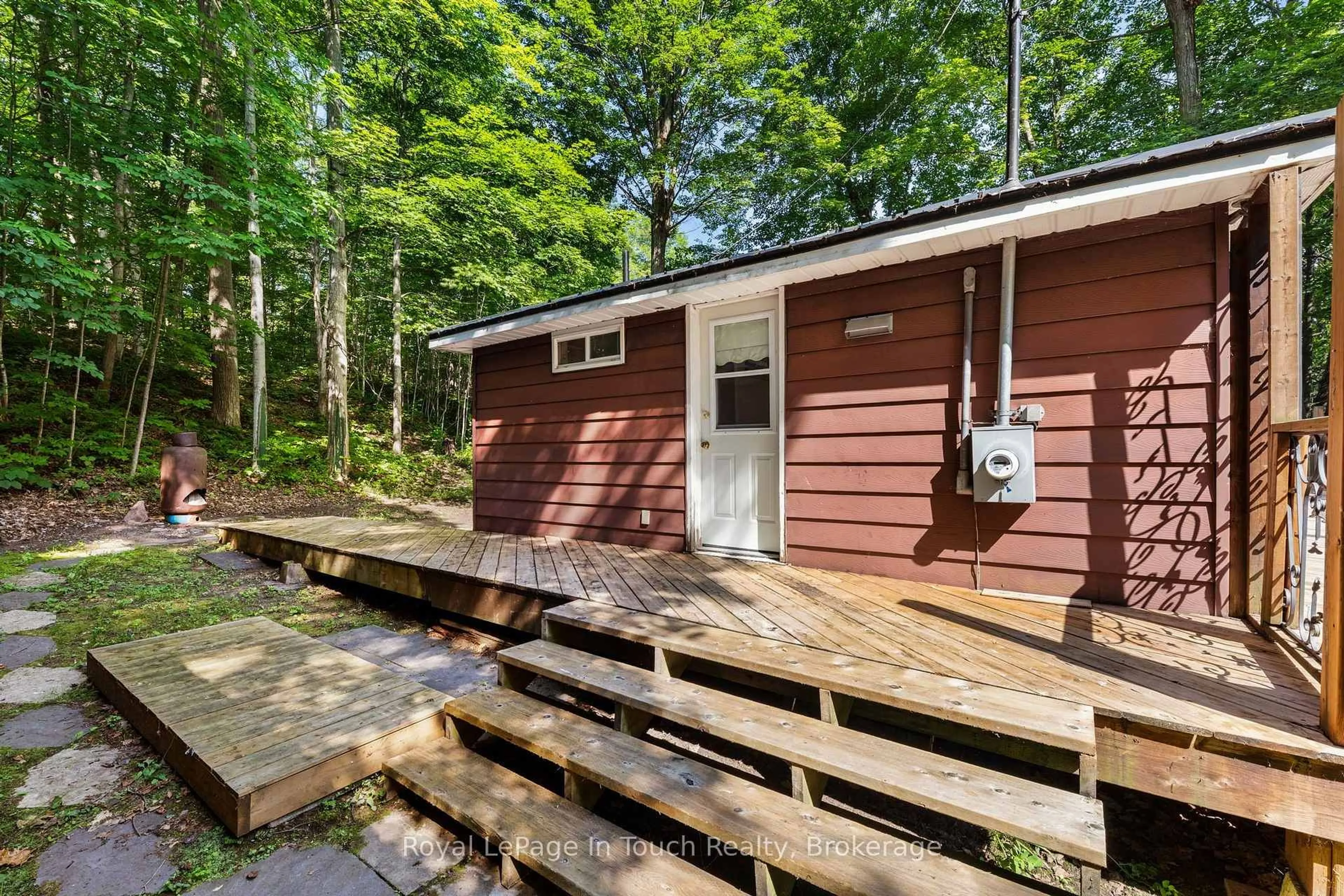 Patio, forest/trees view for 1558 Champlain Rd, Tiny Ontario L9M 0C1