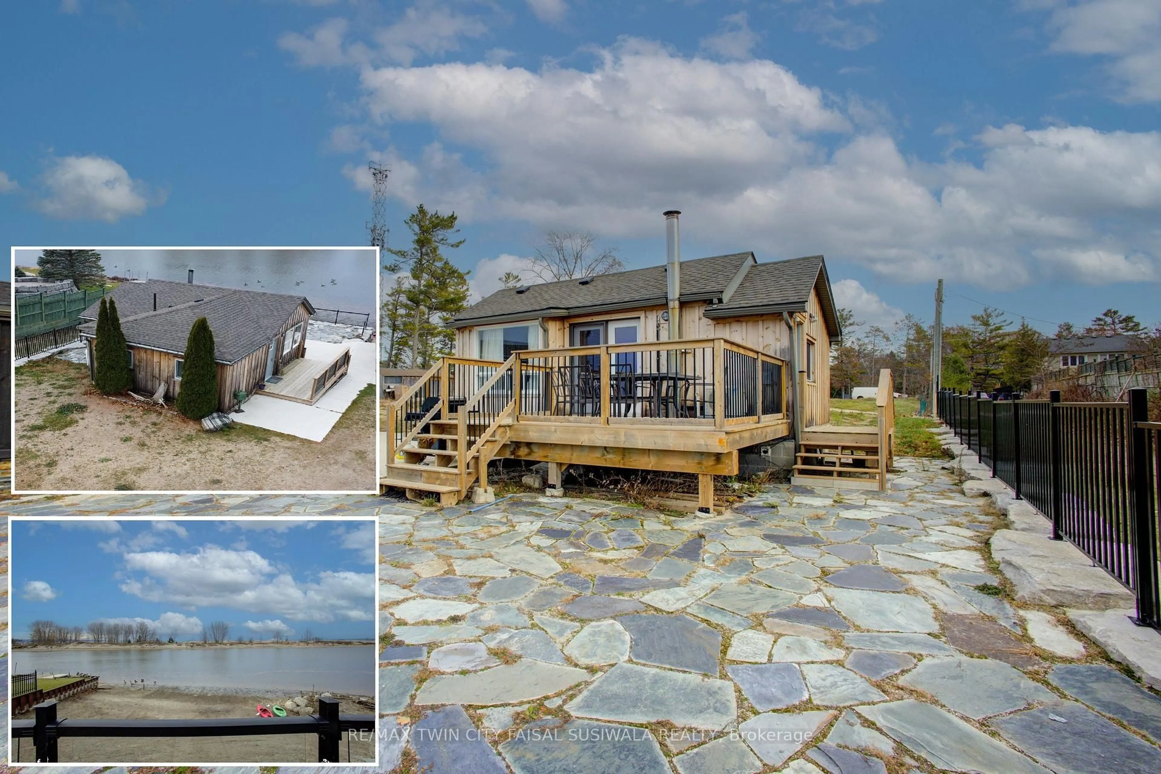A pic from outside/outdoor area/front of a property/back of a property/a pic from drone, water/lake/river/ocean view for 2 BROWNS Lane, Wasaga Beach Ontario L9Z 2L7