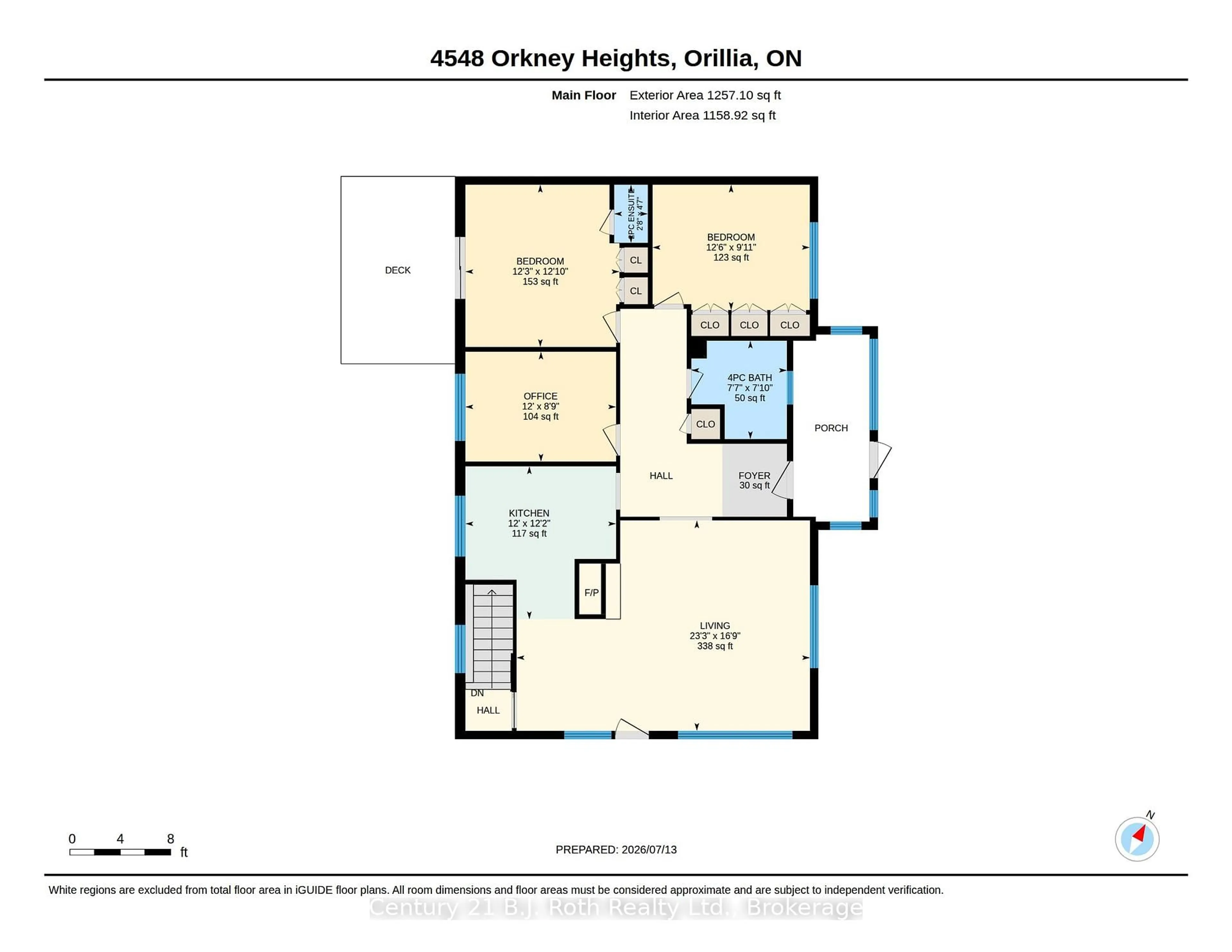 Floor plan for 4548 Orkney Hts, Ramara Ontario L3V 6H7