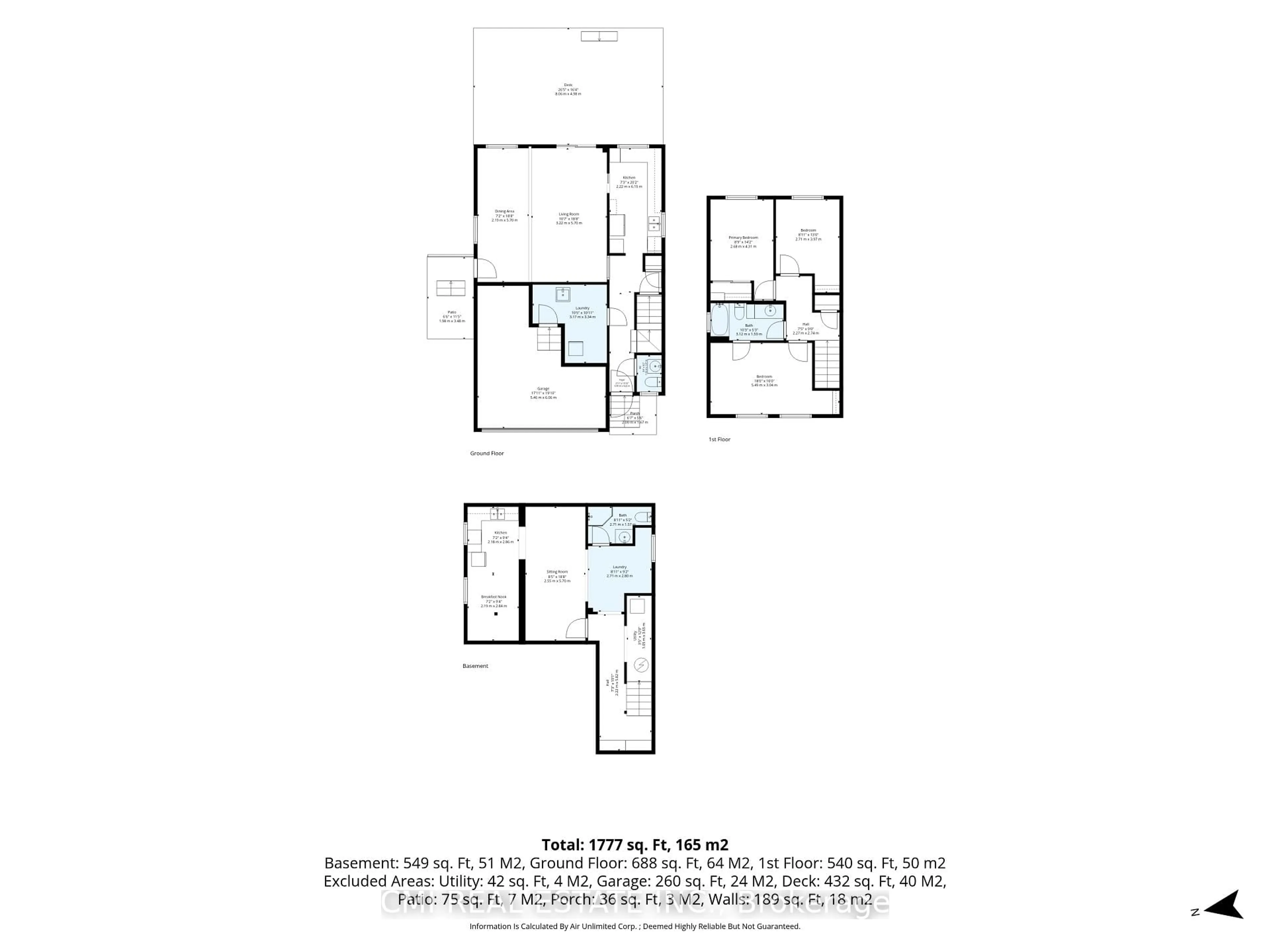 Floor plan for 1 Mccuaig Crt, Barrie Ontario L4M 5S5