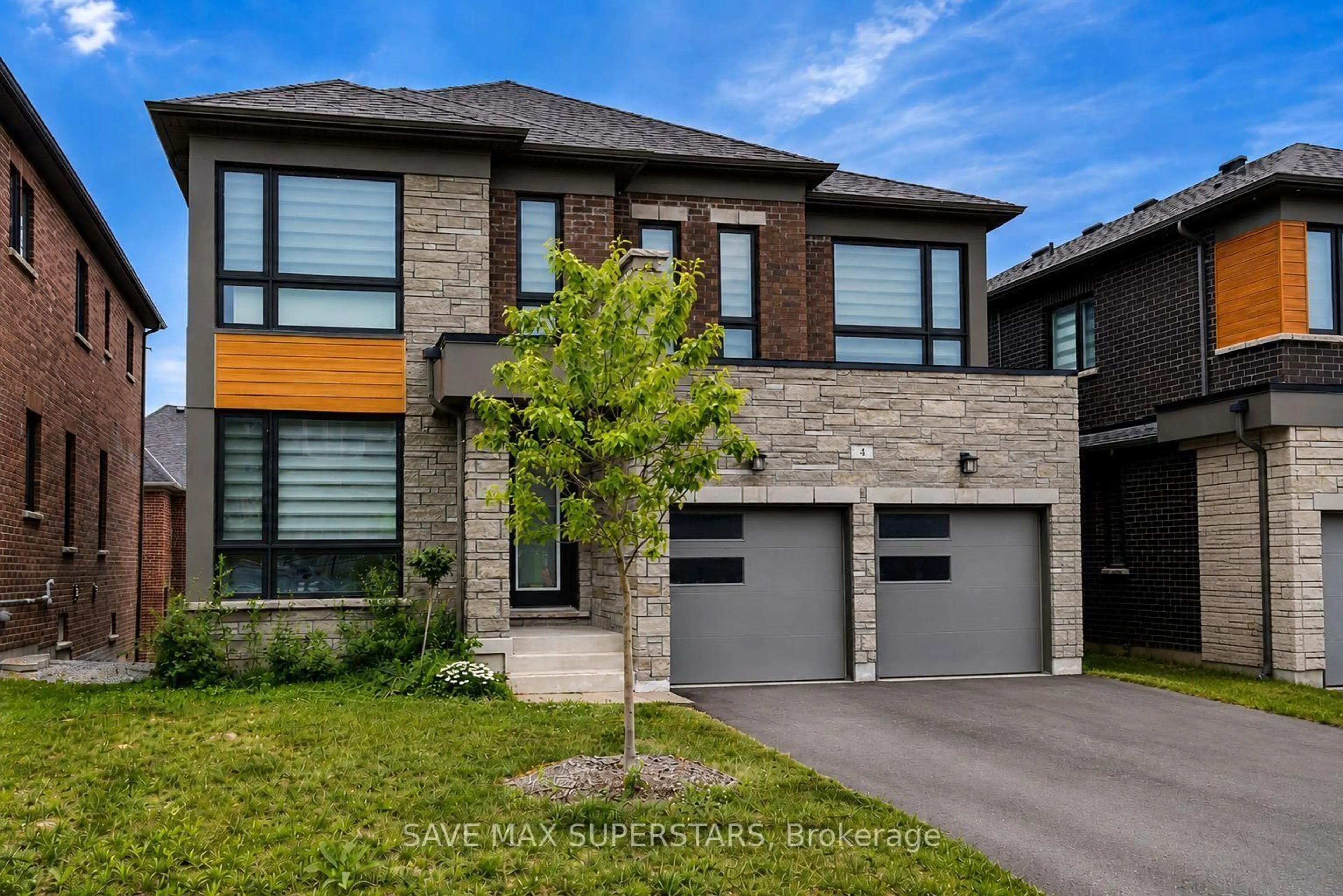 Home with brick exterior material, street for 4 Sweet Cicely St, Springwater Ontario L9X 2E2