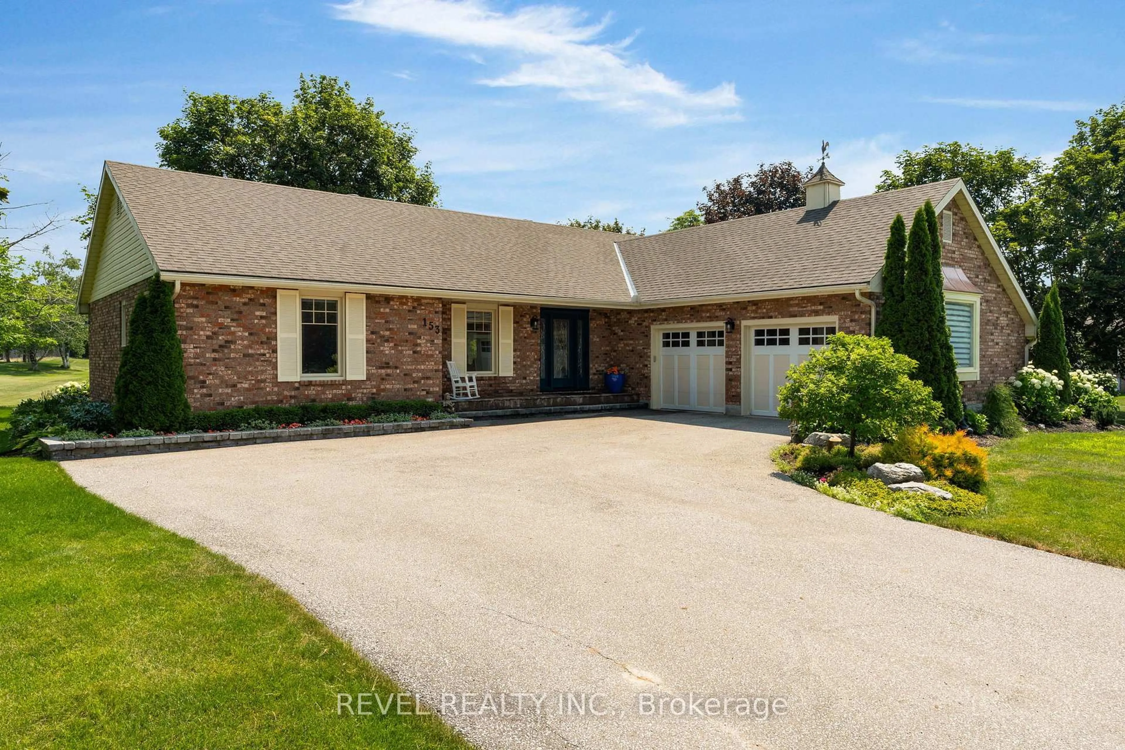 Home with brick exterior material, street for 153 Bayshore Dr, Ramara Ontario L0K 1B0