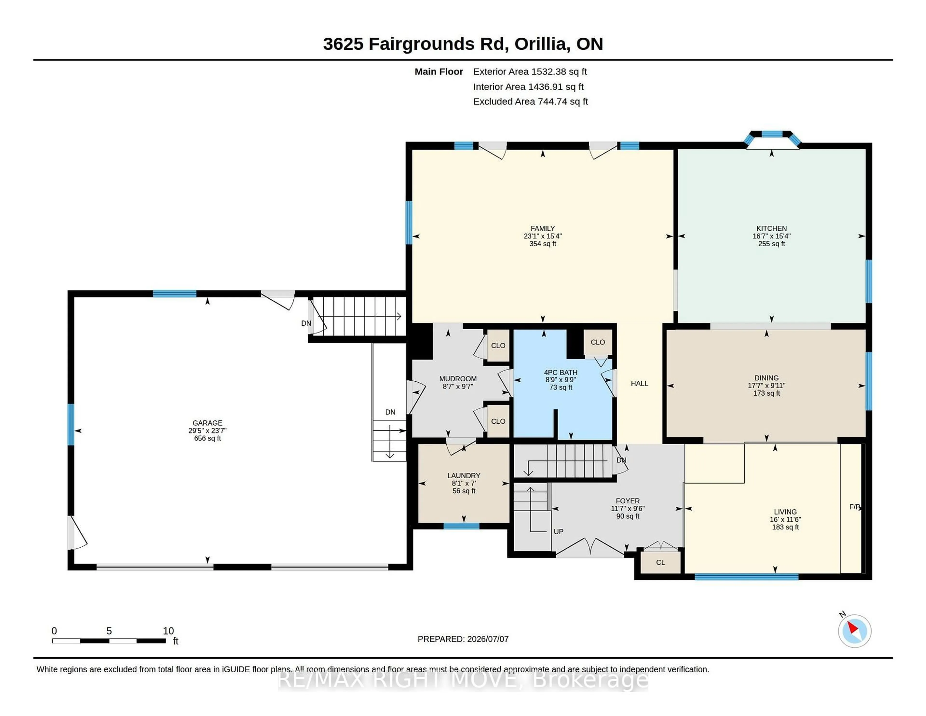 Floor plan for 3625 Fairgrounds Rd, Severn Ontario L3V 0Y2