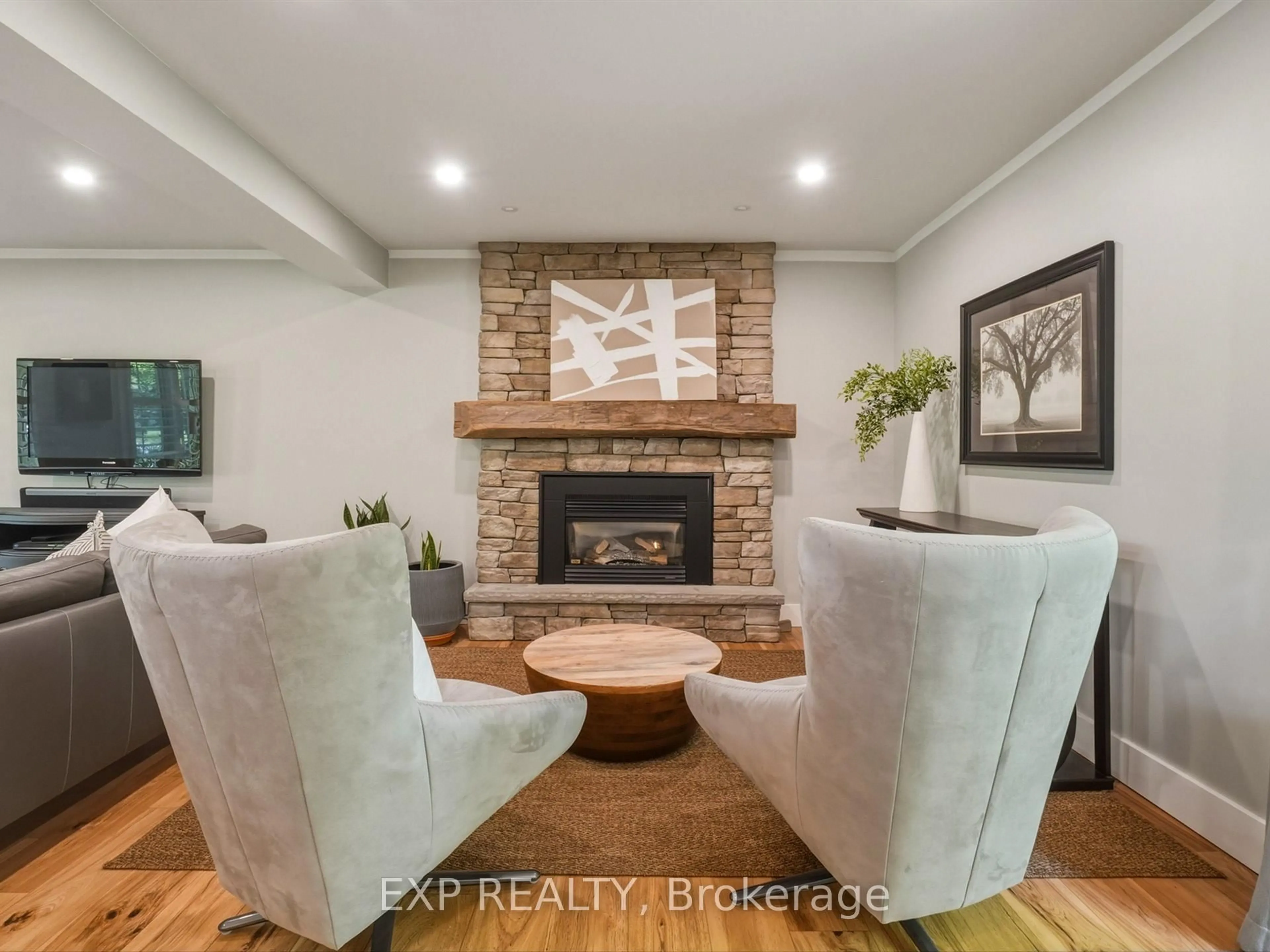 Living room with furniture, unknown for 11 Spence Ave, Springwater Ontario L9X 0P2