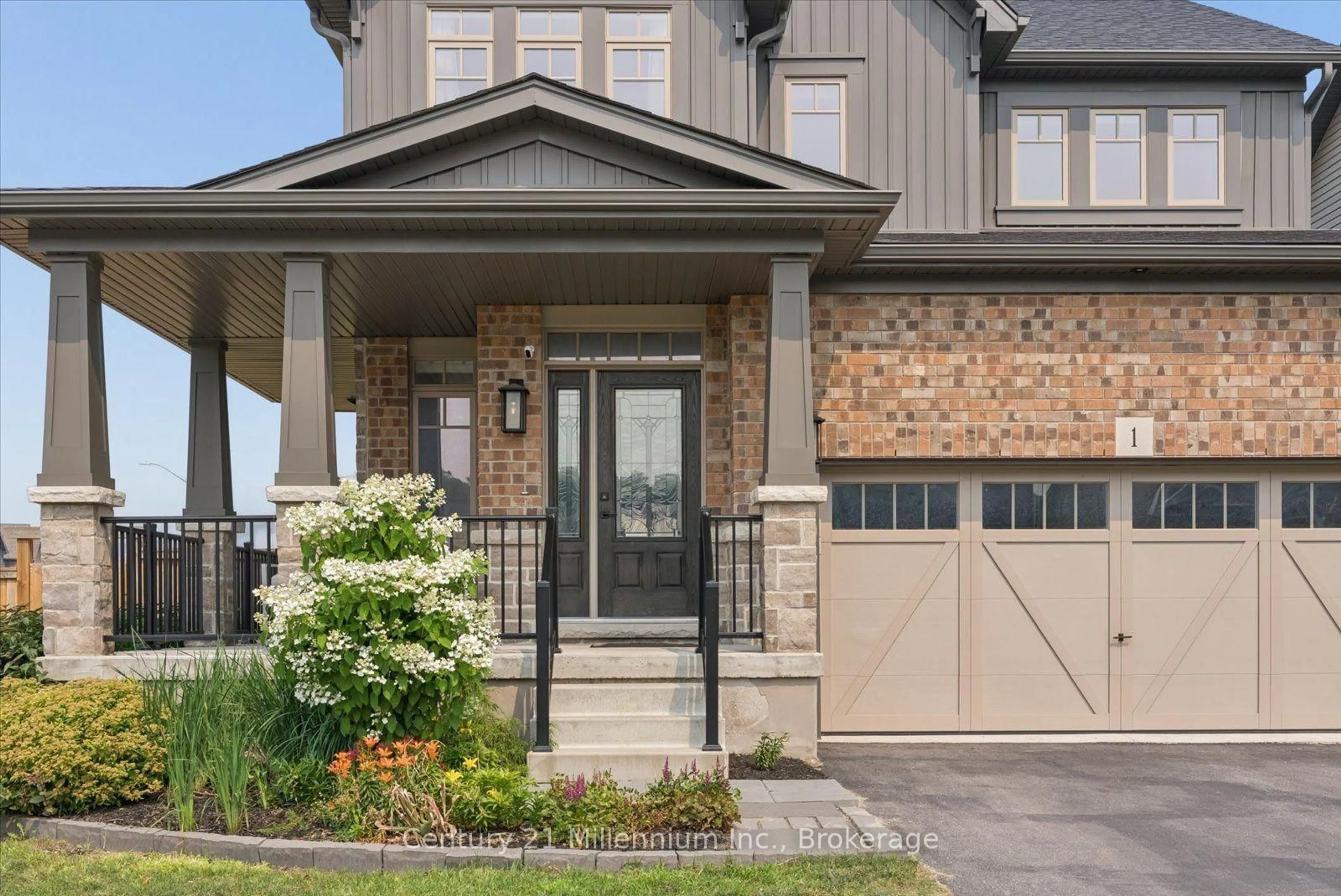 Home with brick exterior material, street for 1 Spencer St, Collingwood Ontario L9Y 3B7