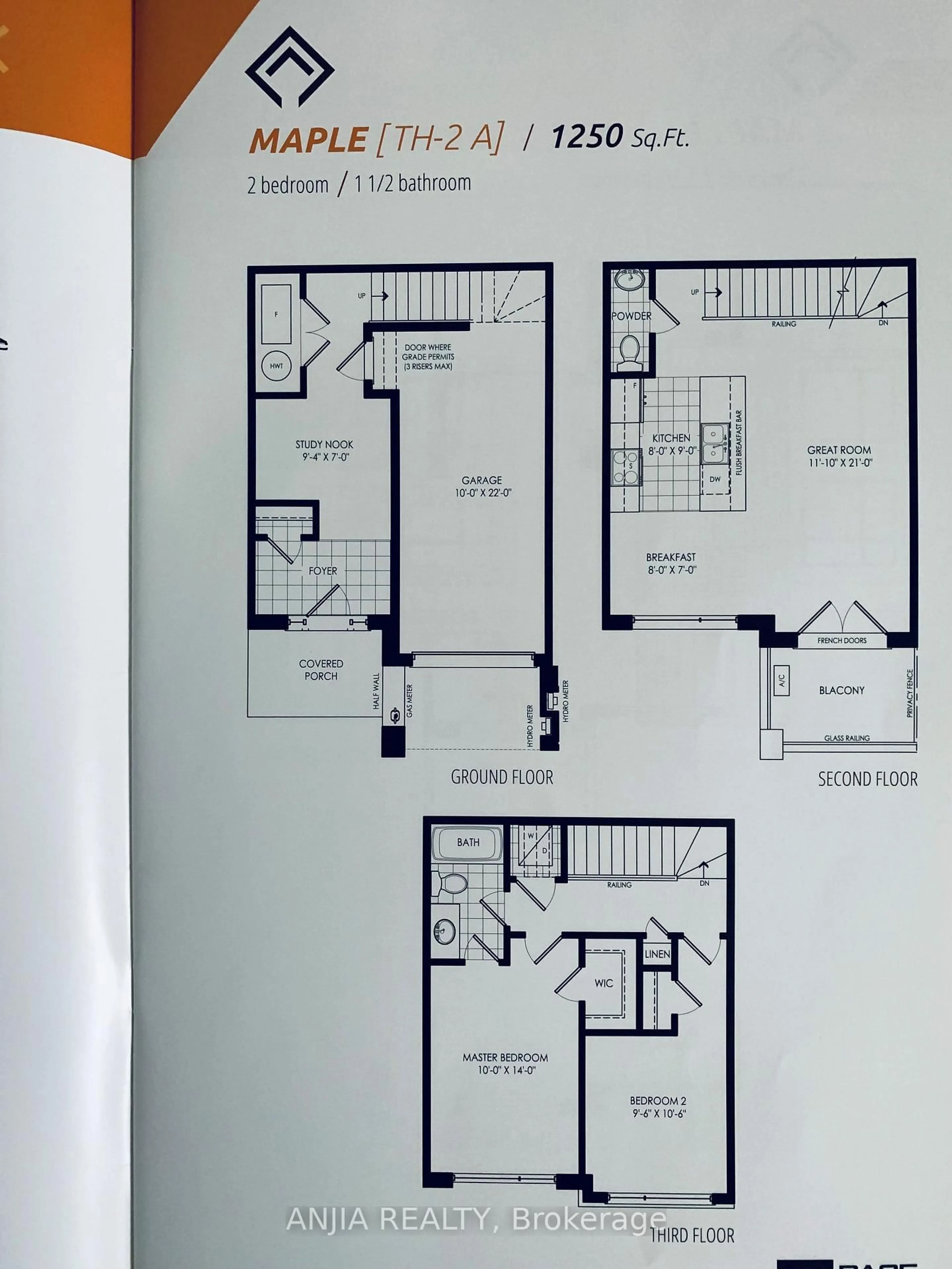 Floor plan for 31 Red Maple Lane, Barrie Ontario L9J 0N4