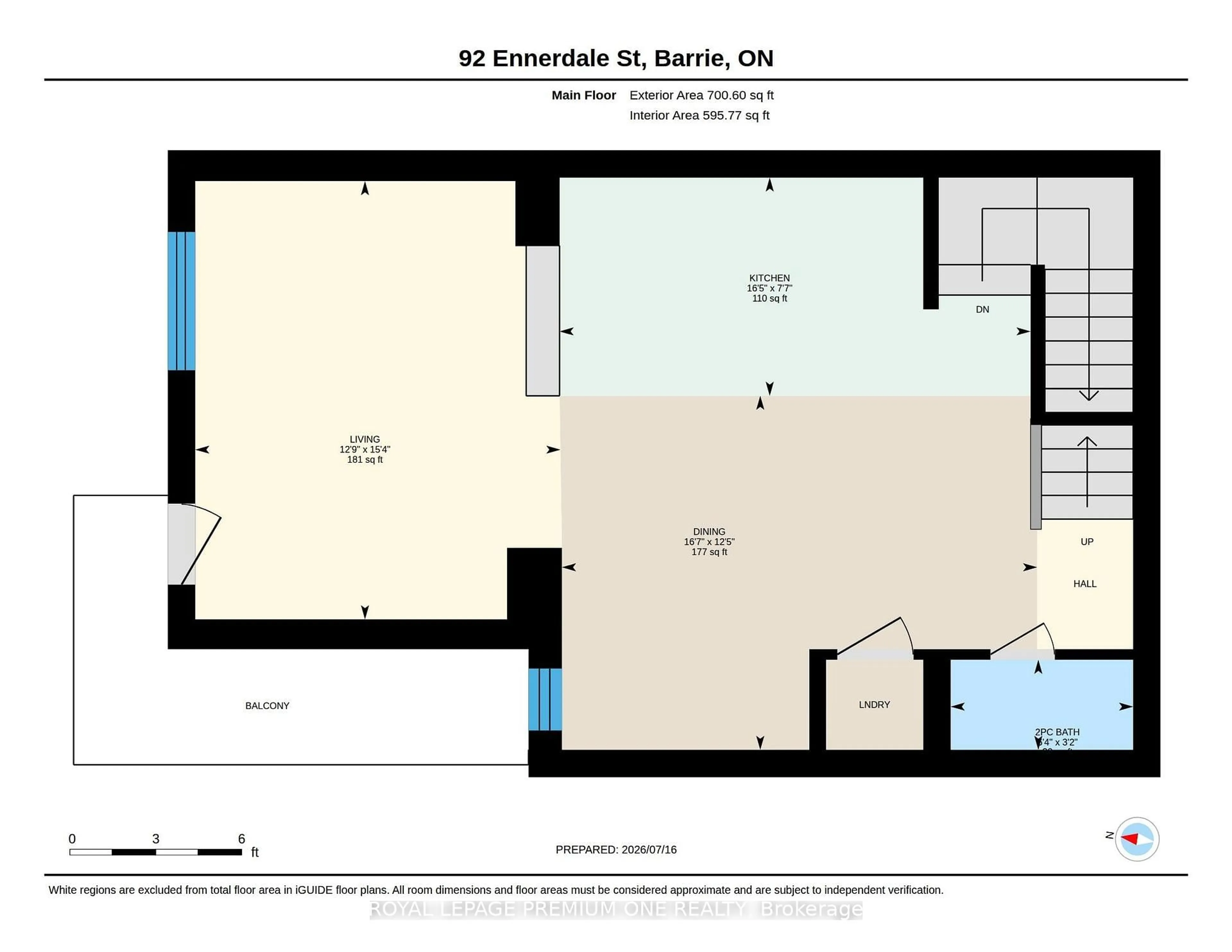 Floor plan for 92 Ennerdale St, Barrie Ontario L9J 1A4