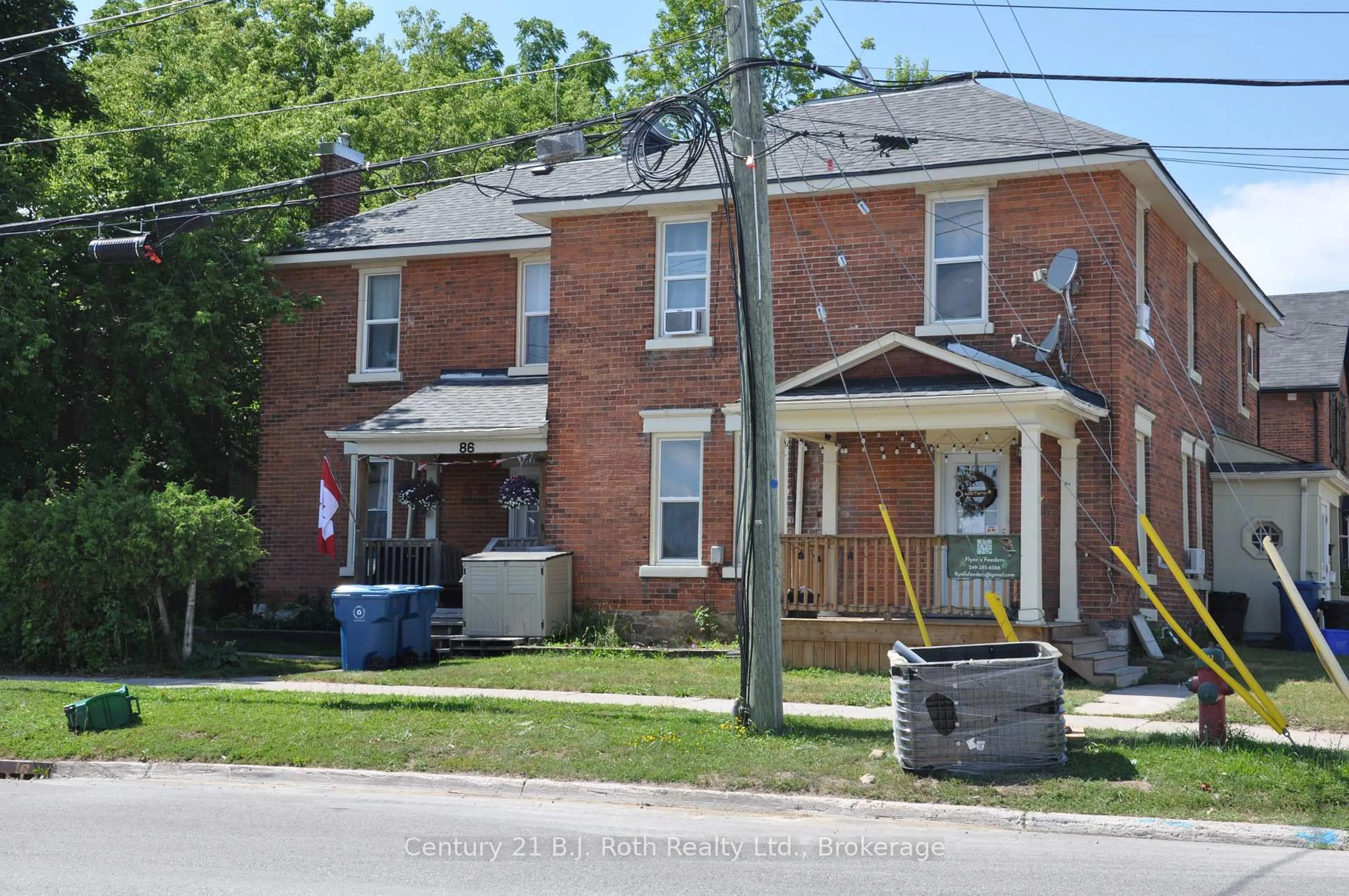 Home with brick exterior material, street for 84 Mississaga St, Orillia Ontario L3V 3B1