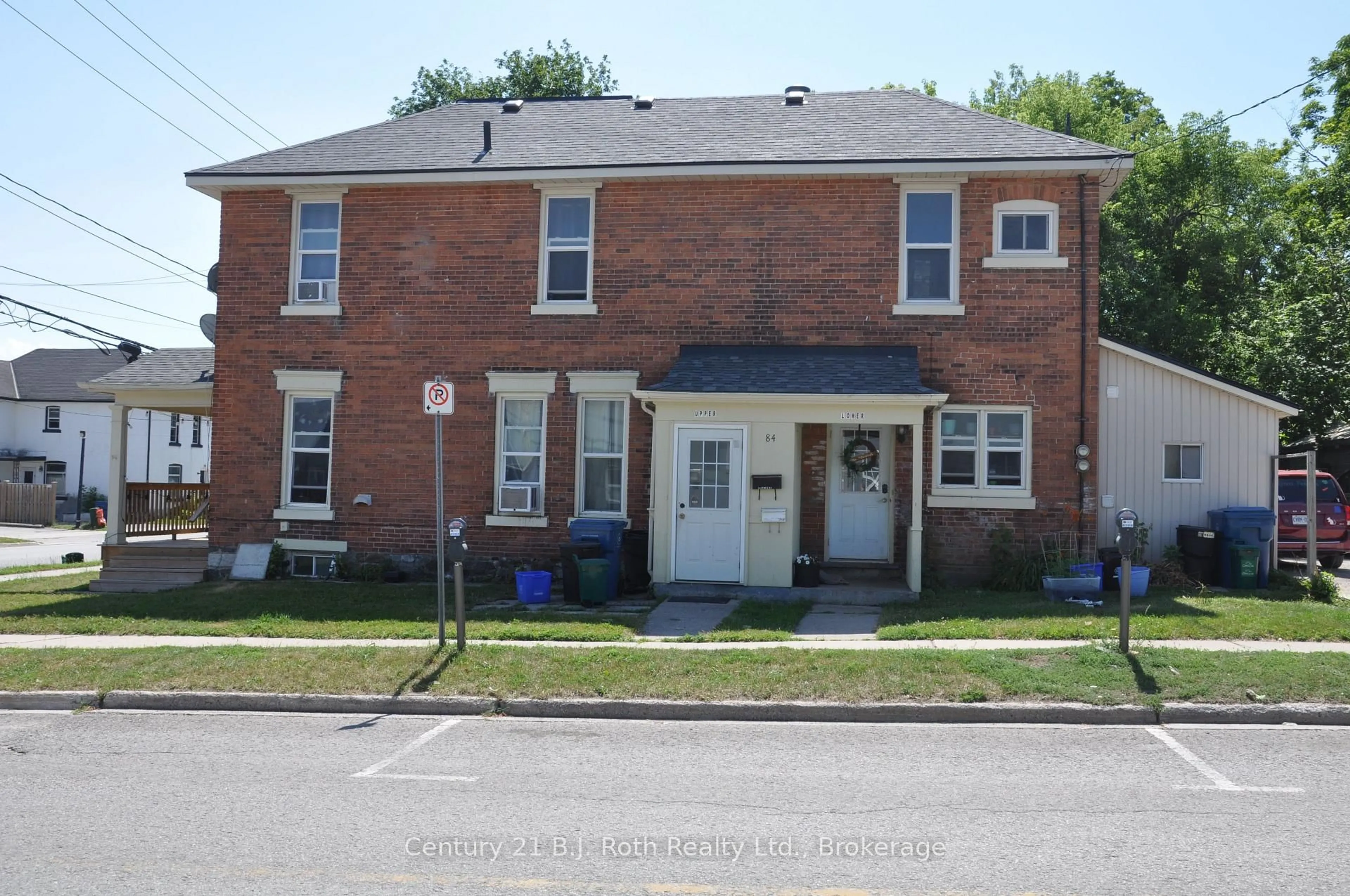Home with brick exterior material, street for 84 Mississaga St, Orillia Ontario L3V 3B1