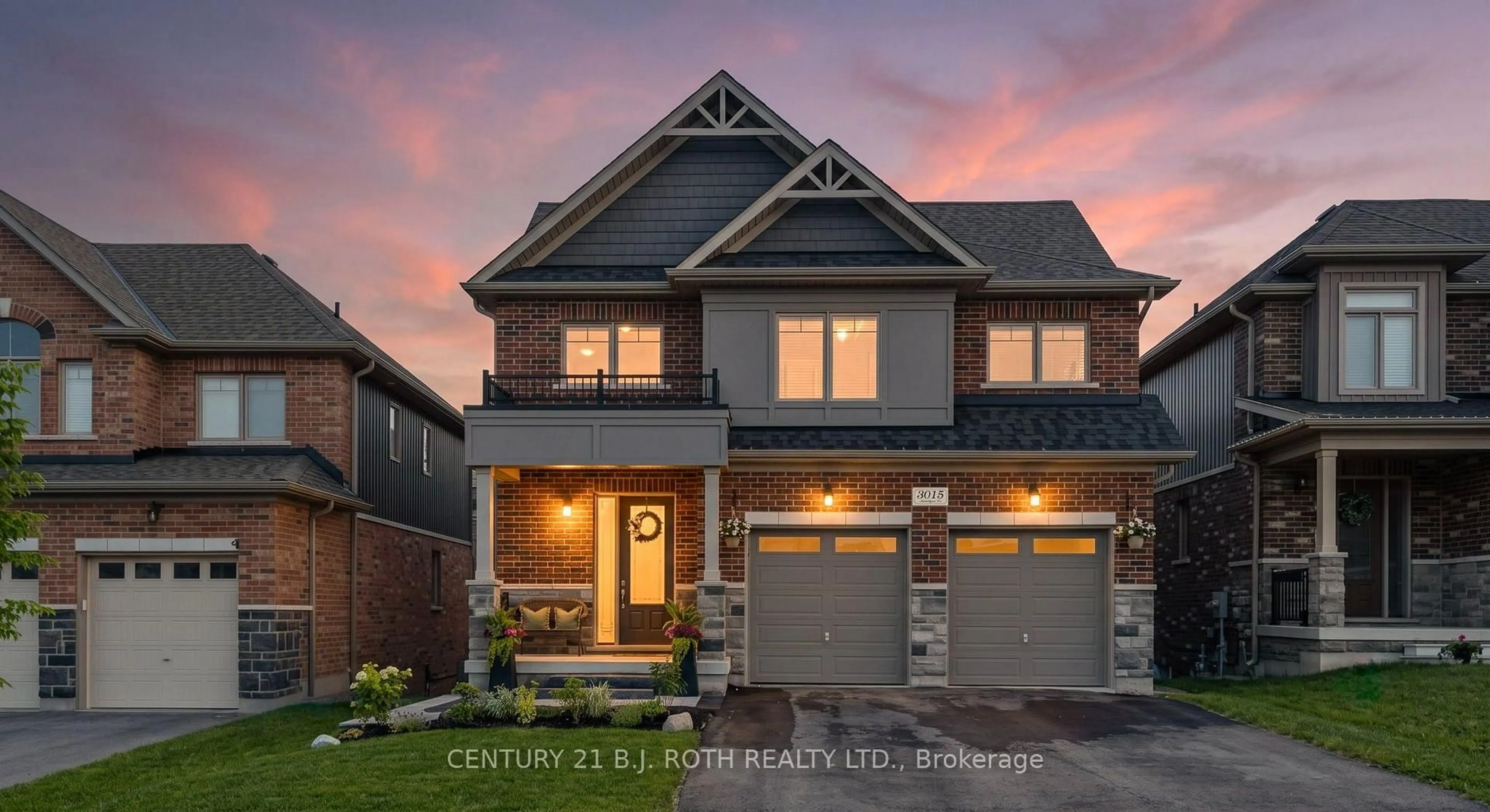 Home with brick exterior material, street for 3015 Annalysse Dr, Orillia Ontario L3V 8K6