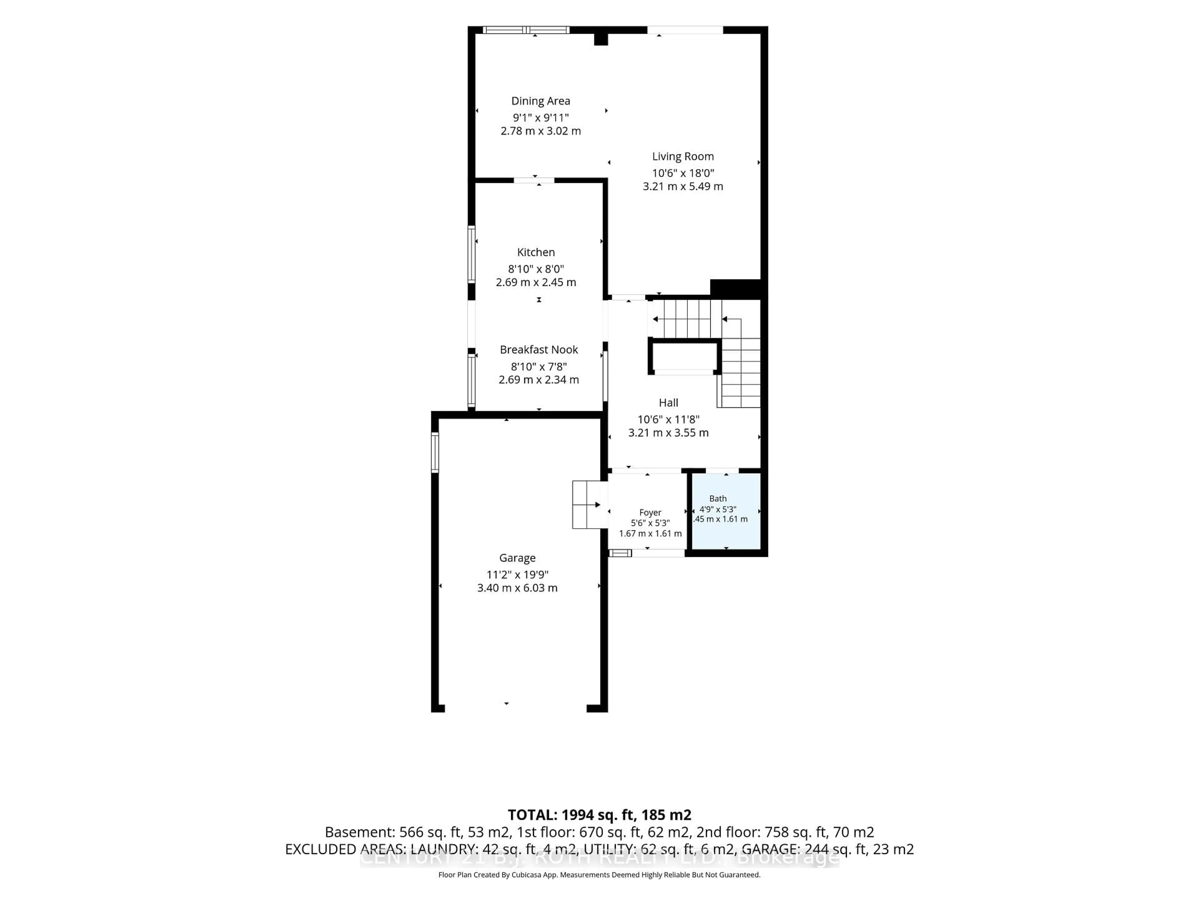 Floor plan for 139 Kozlov St, Barrie Ontario L4N 4R1