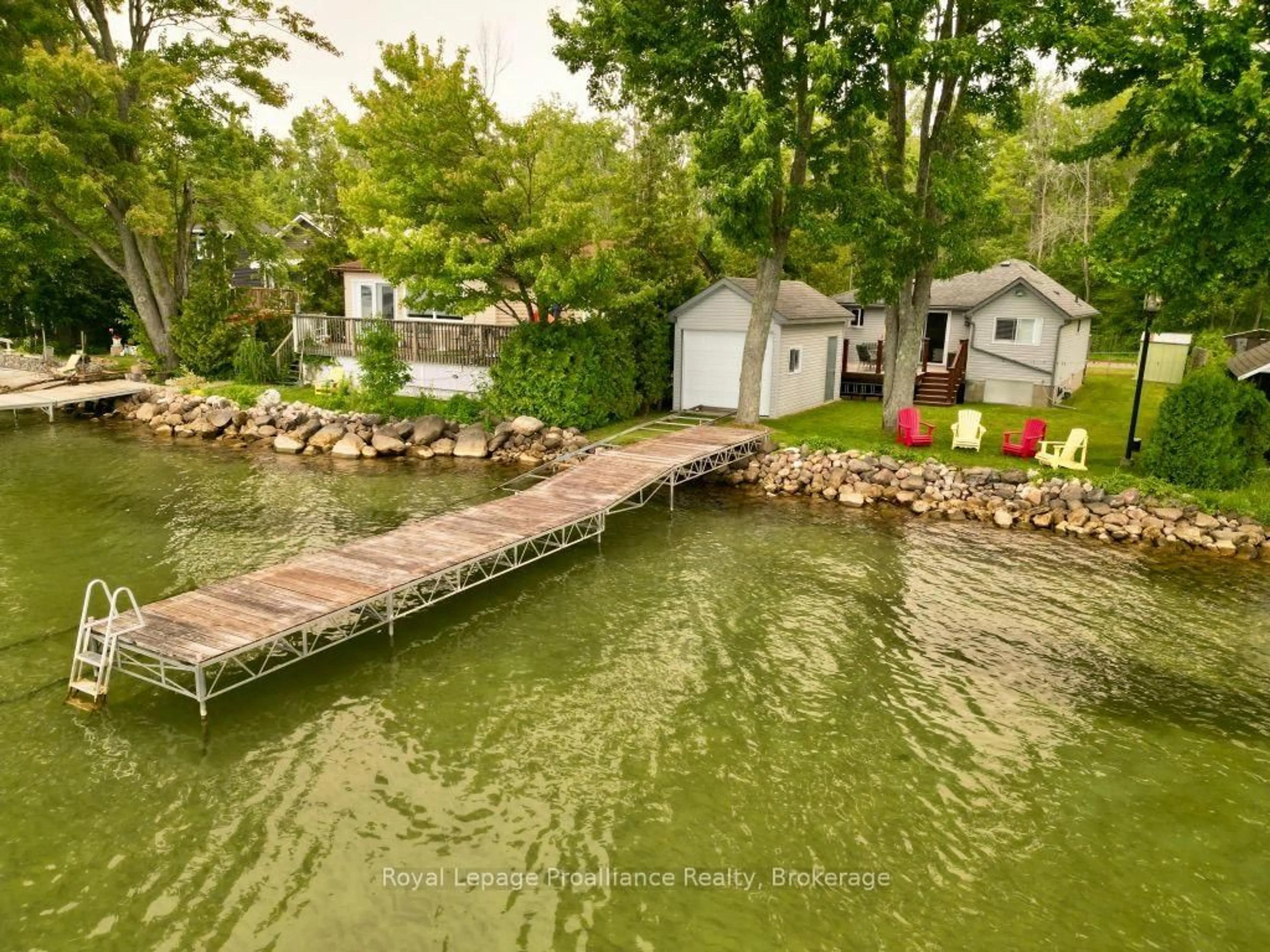 A pic from outside/outdoor area/front of a property/back of a property/a pic from drone, water/lake/river/ocean view for 3724 Glenrest Dr, Ramara Ontario L0K 1B0
