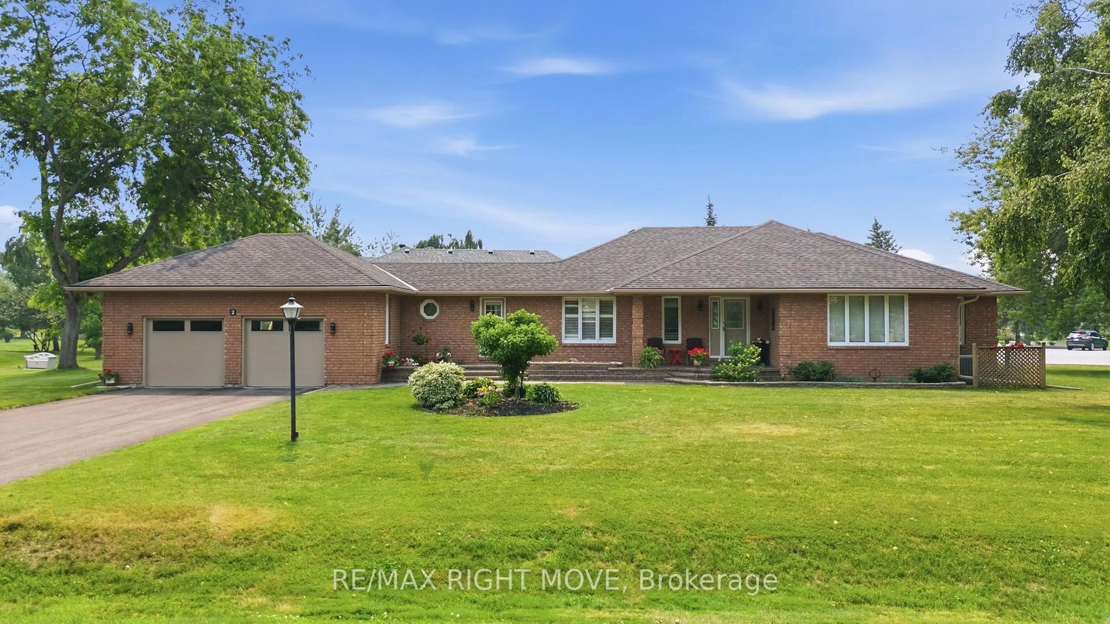 A pic from outside/outdoor area/front of a property/back of a property/a pic from drone, street for 2 Lavender Crt, Ramara Ontario L0K 1B0
