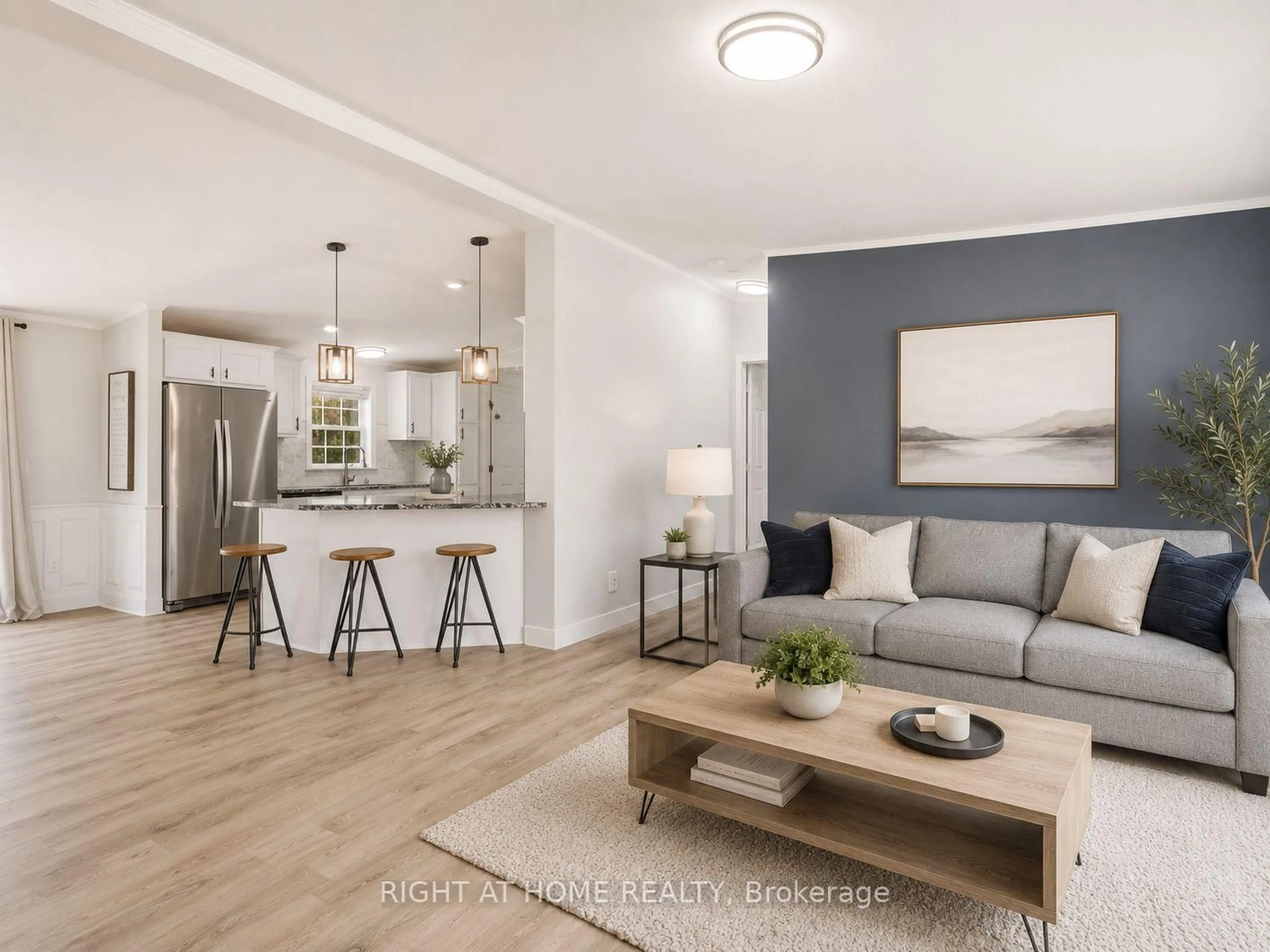 Open concept kitchen, unknown for 8168 Laidlaw Ave, Ramara Ontario L0K 2B0