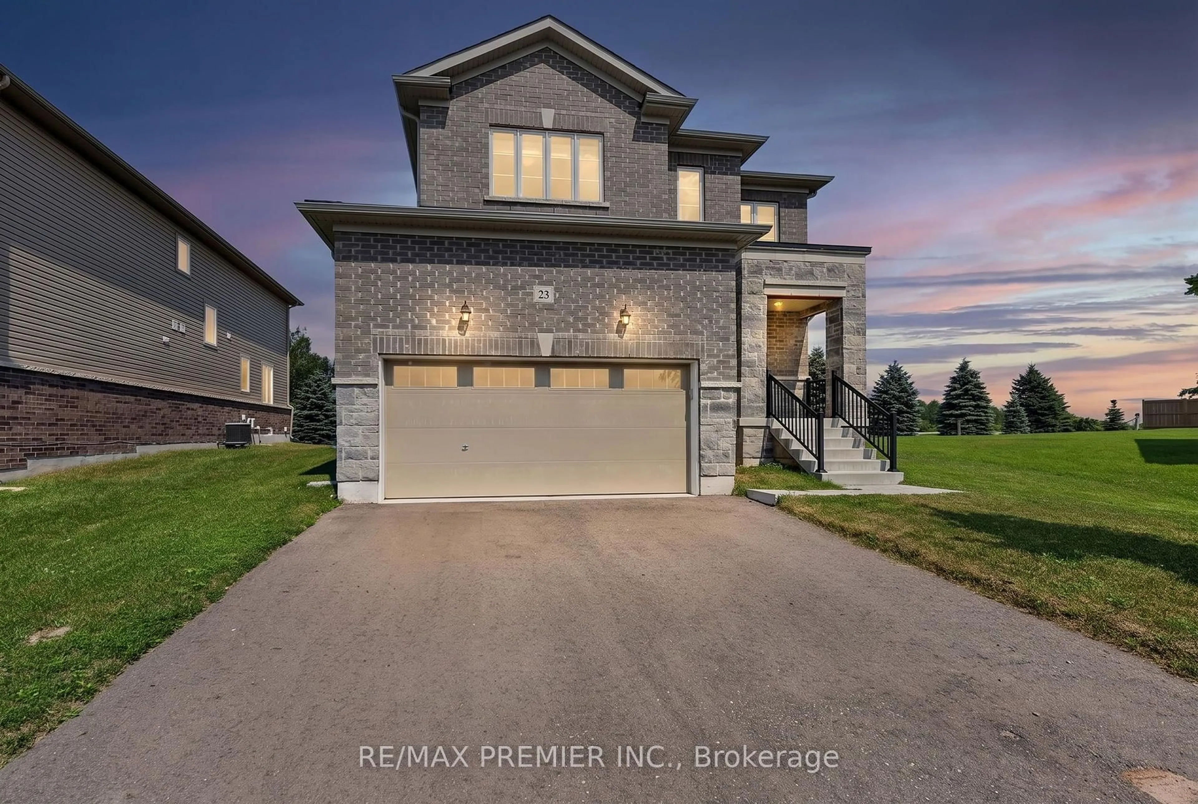 Home with brick exterior material, street for 23 Autumn Dr, Wasaga Beach Ontario L9Z 0K7