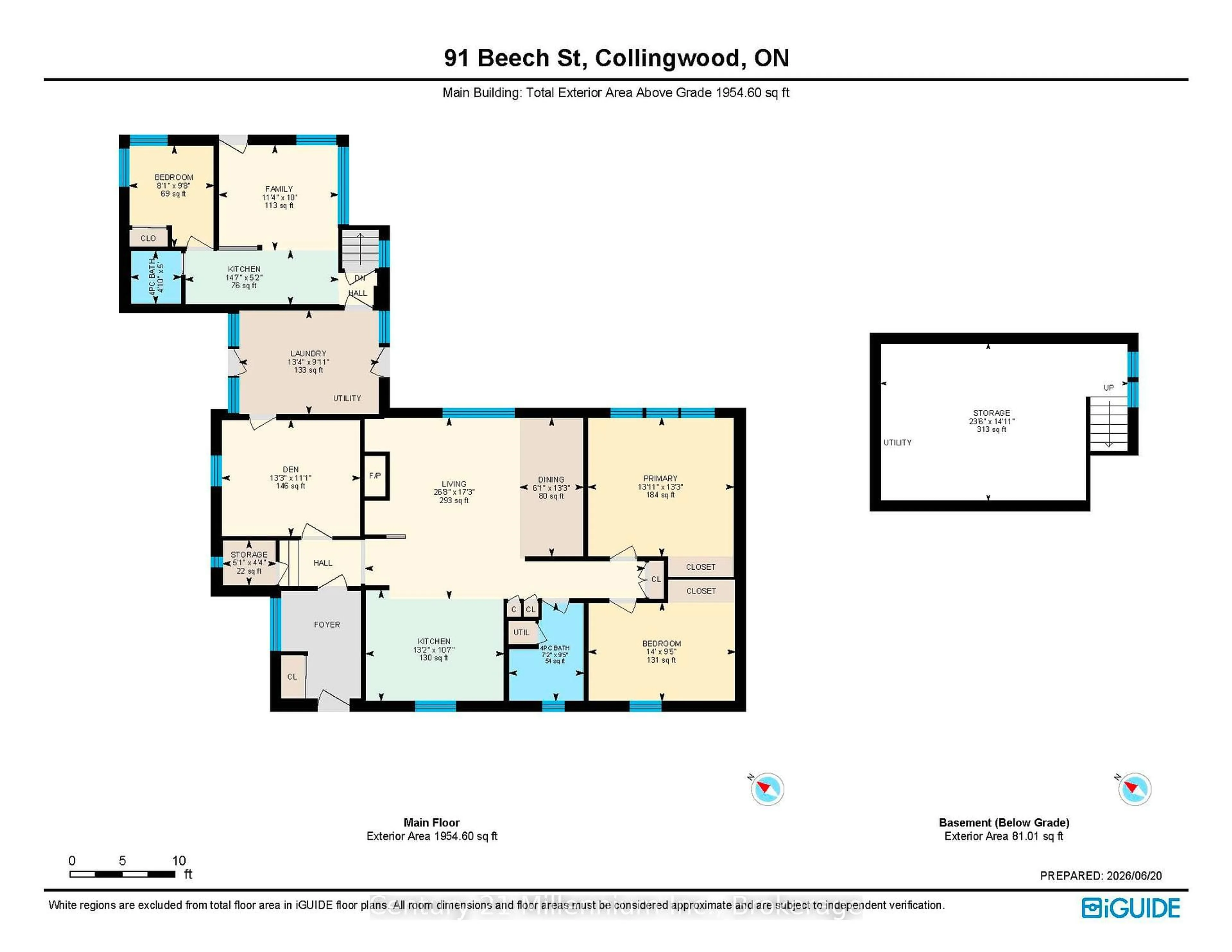 Floor plan for 91 Beech St, Collingwood Ontario L9Y 2T2