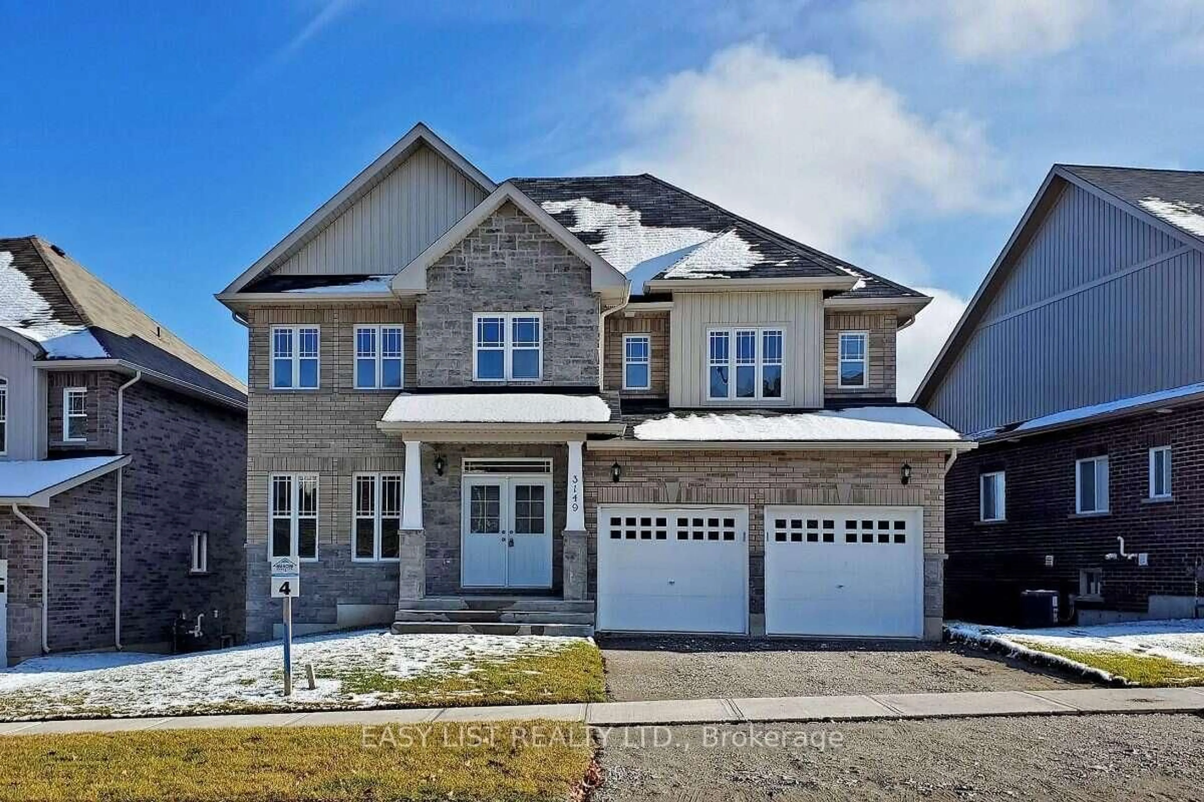 Home with brick exterior material, street for 3149 Monarch Dr, Orillia Ontario L3V 7X1