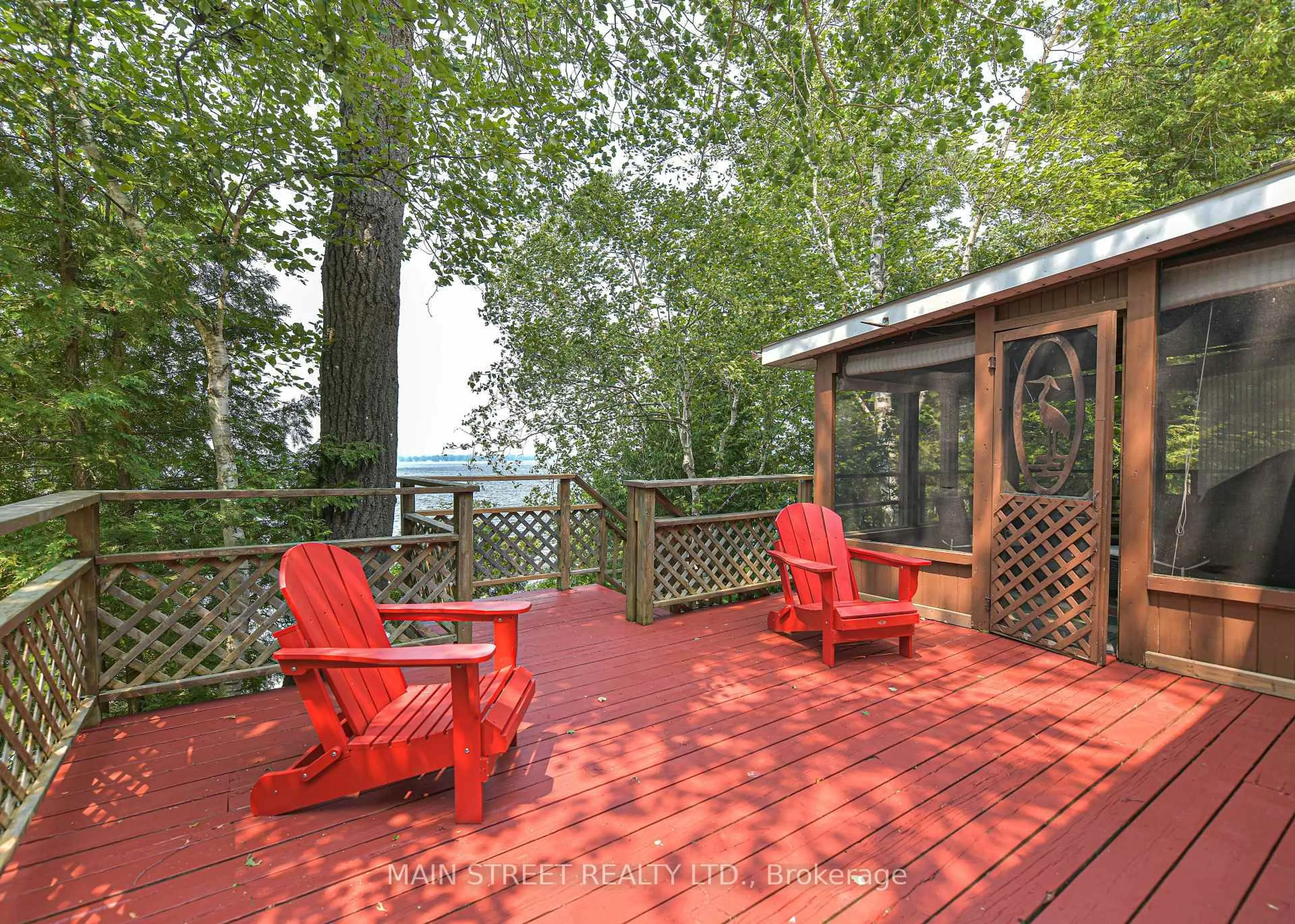 Patio, water/lake/river/ocean view for 1310 Black Beach Lane, Ramara Ontario L0K 1B0