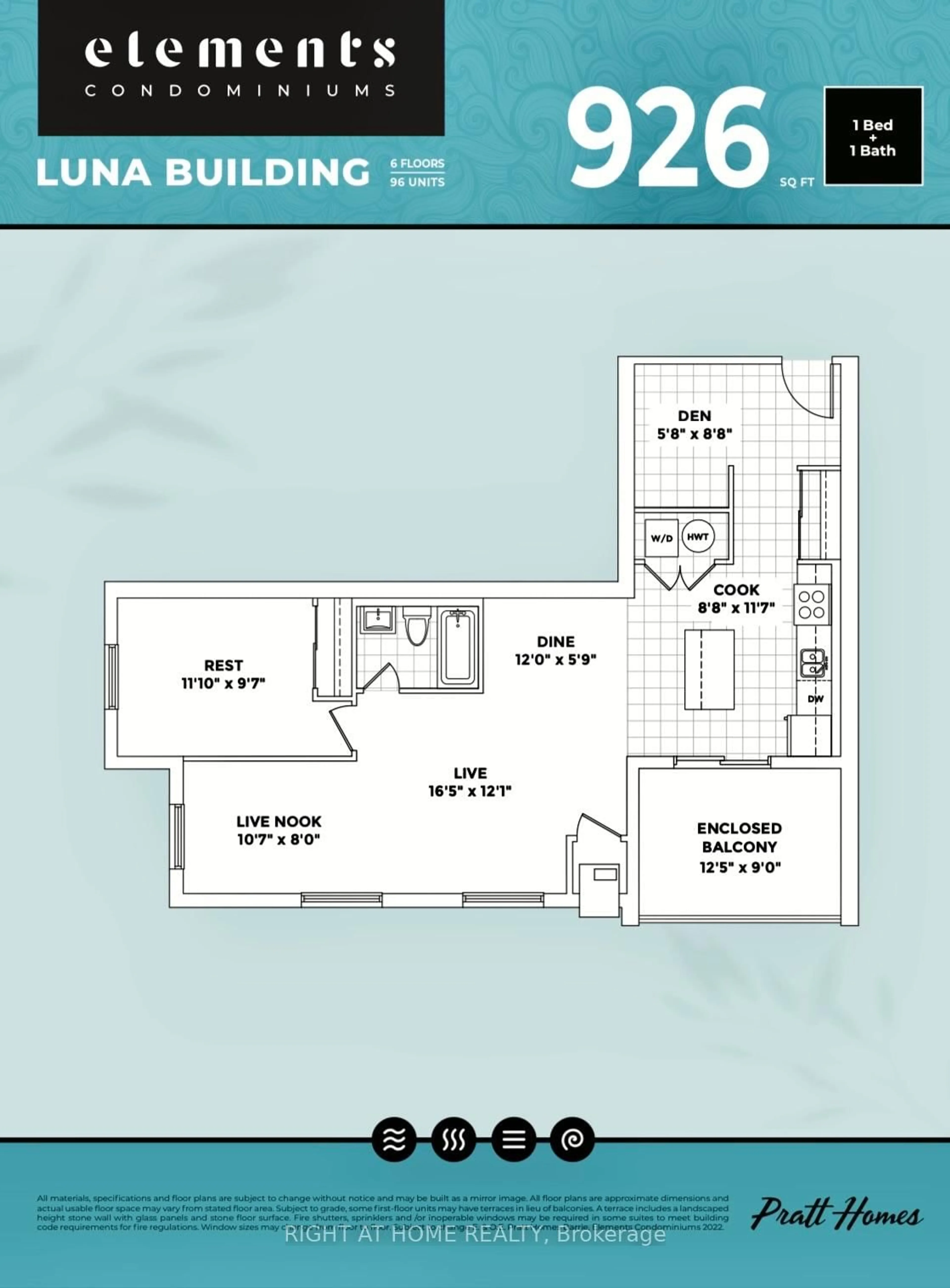 Floor plan for 15 Kneeshaw Dr #102, Barrie Ontario L9J 0X9