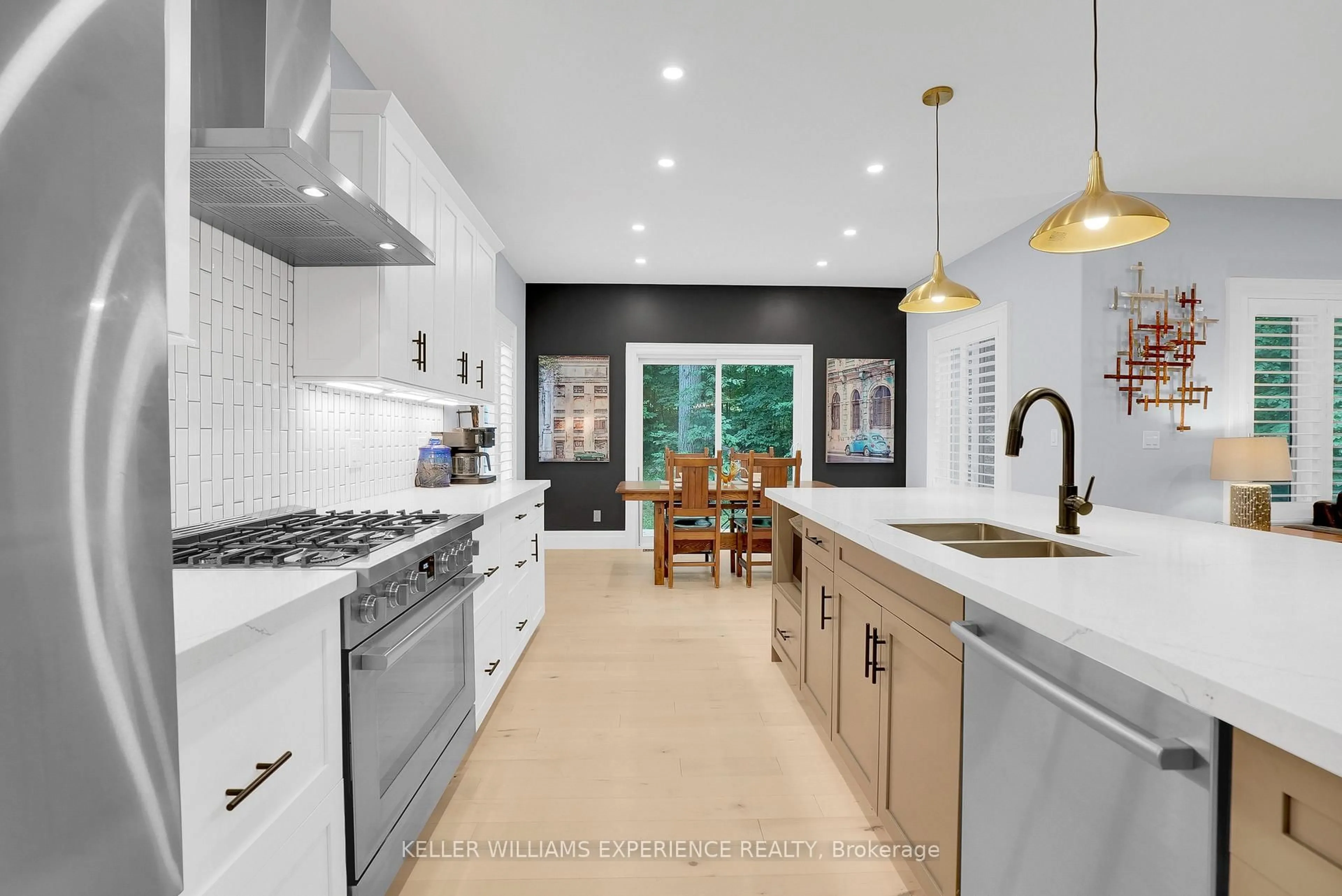 Contemporary kitchen, ceramic/tile floor for 41 Heron Blvd, Springwater Ontario L0L 1Y3