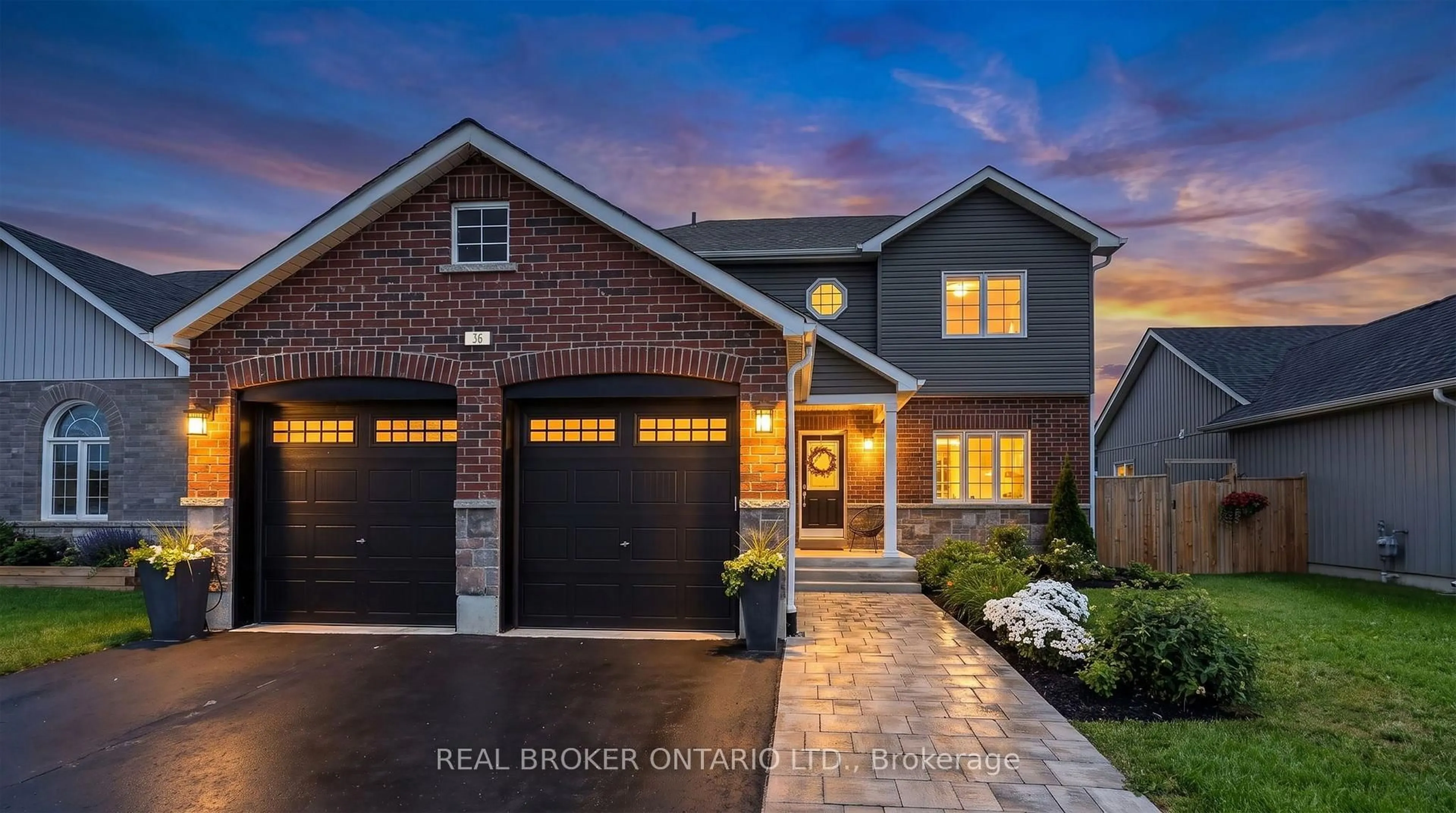 Home with brick exterior material, street for 36 Beverly St, Springwater Ontario L0L 1P0