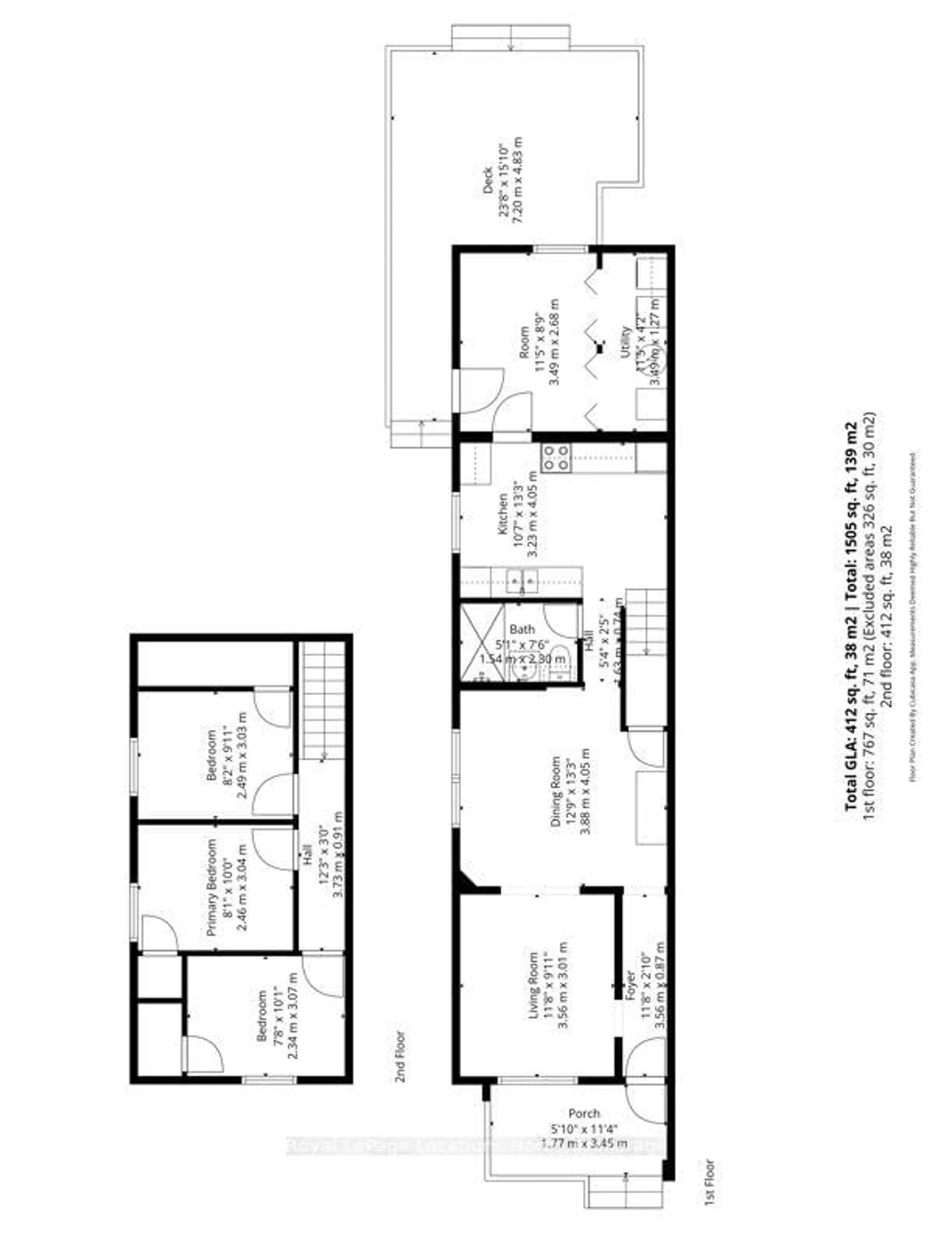 Floor plan for 317 Second St, Collingwood Ontario L9Y 1G7