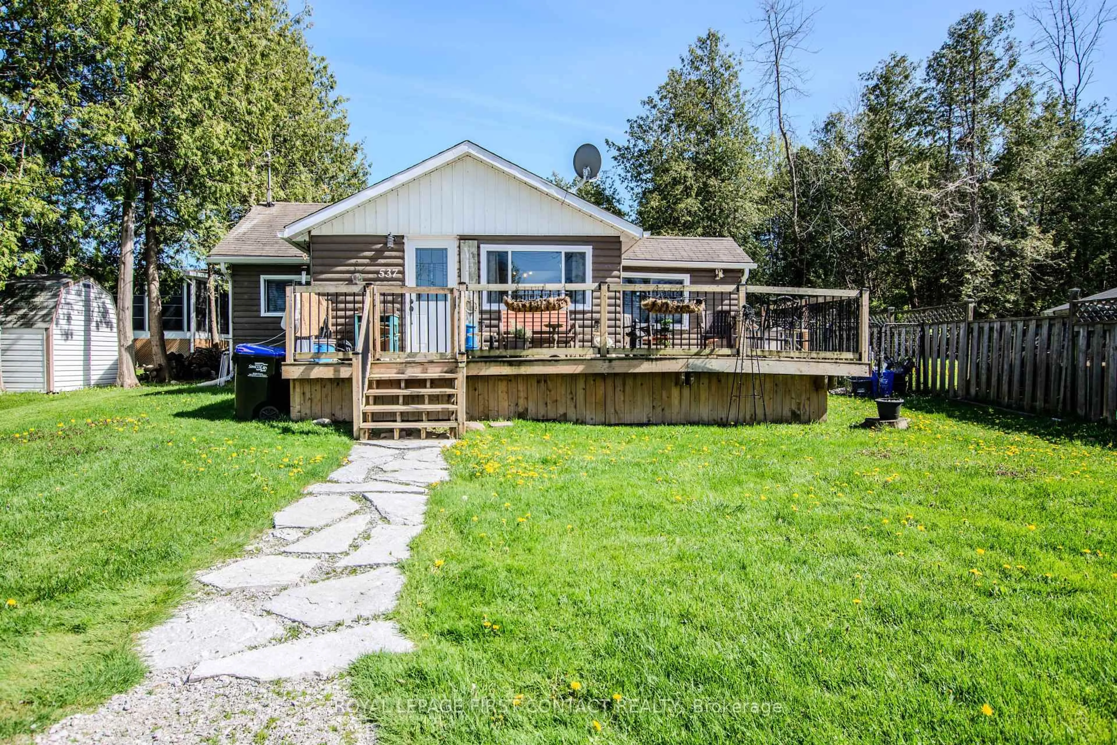 Patio, water/lake/river/ocean view for 537 O'leary Lane, Tay Ontario L0K 2A0