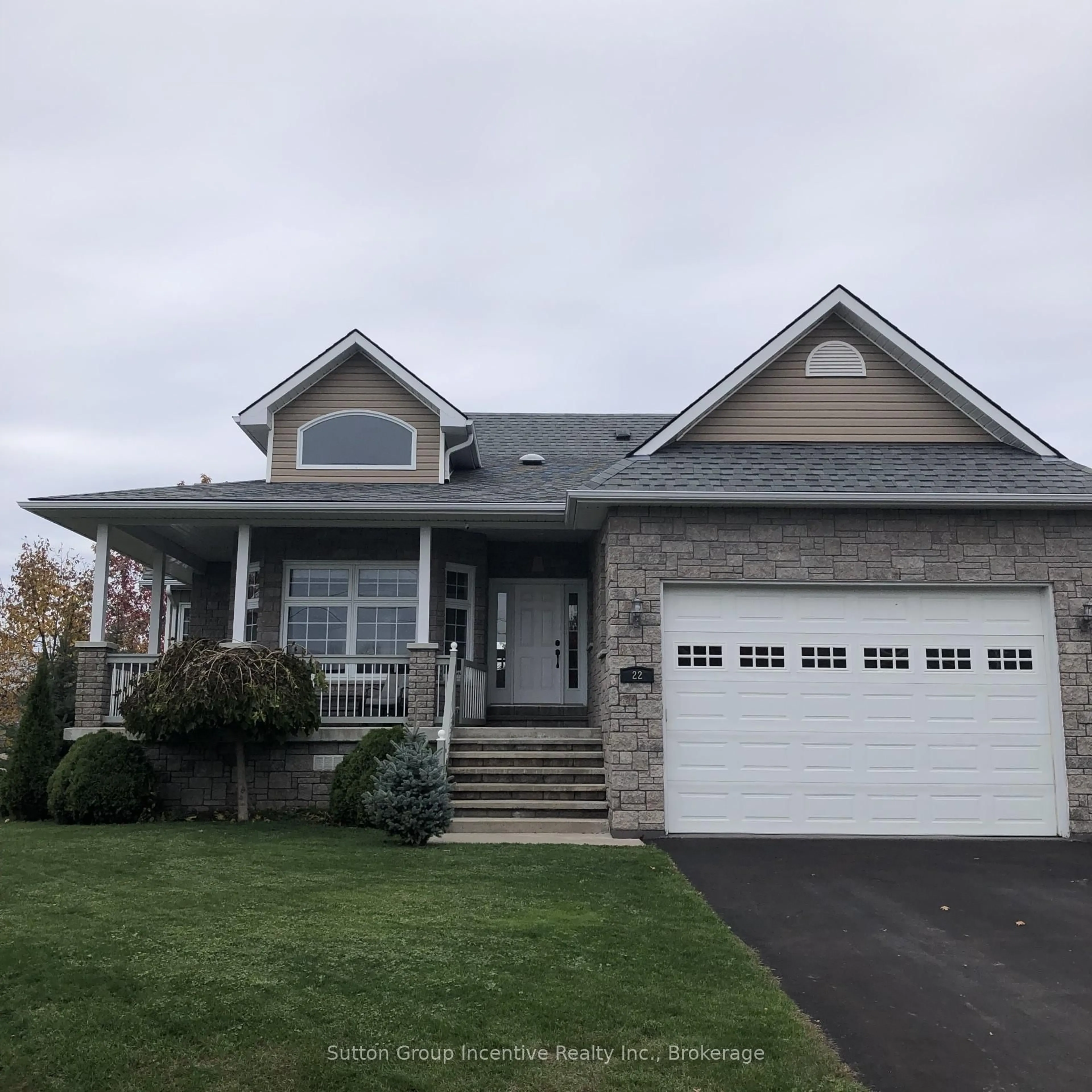 Home with vinyl exterior material, street for 22 Bourgeois Beach Rd, Tay Ontario L0K 2A0
