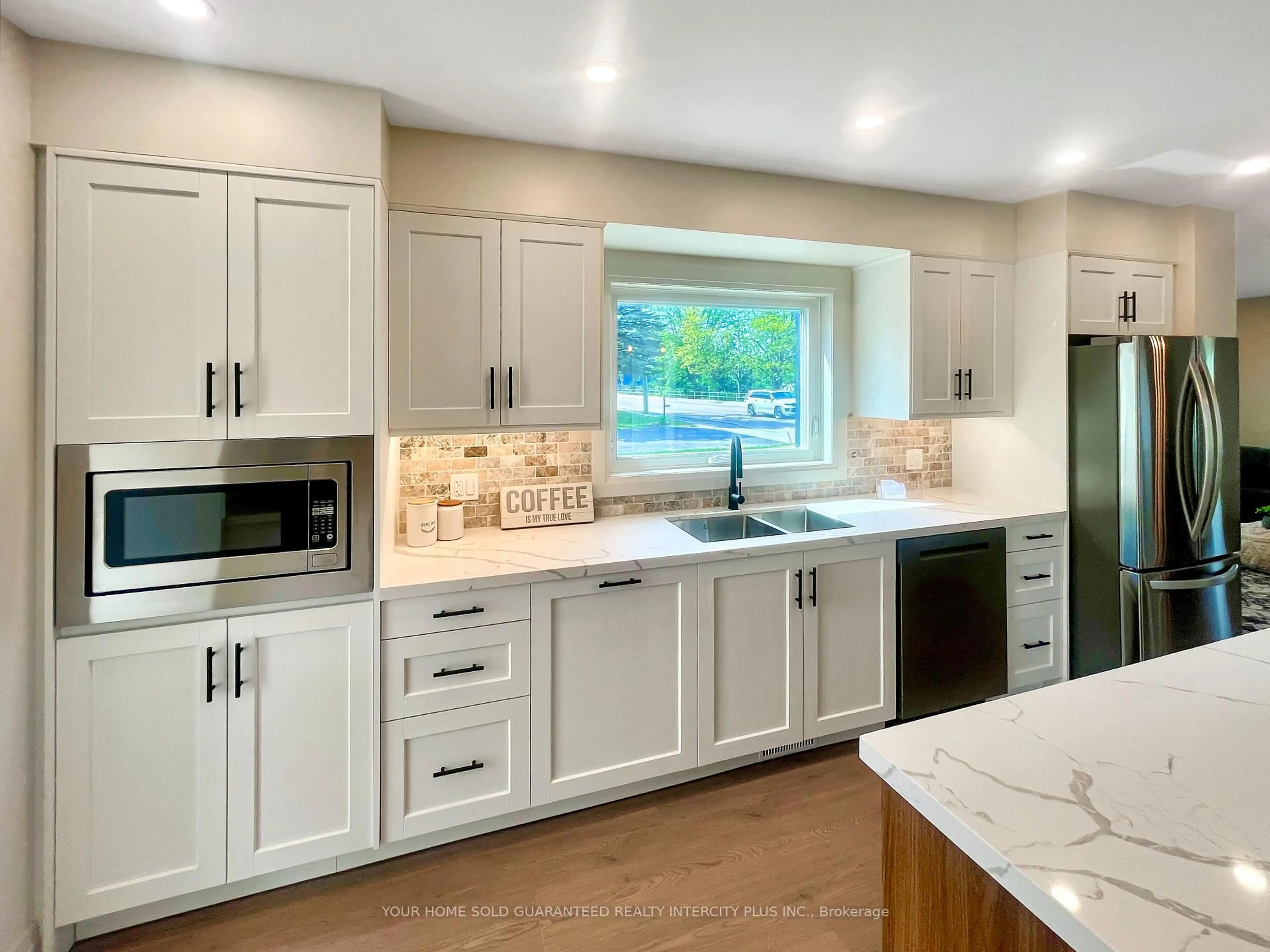 Contemporary kitchen, ceramic/tile floor for 2385 Highway 12, Ramara Ontario L0K 1B0