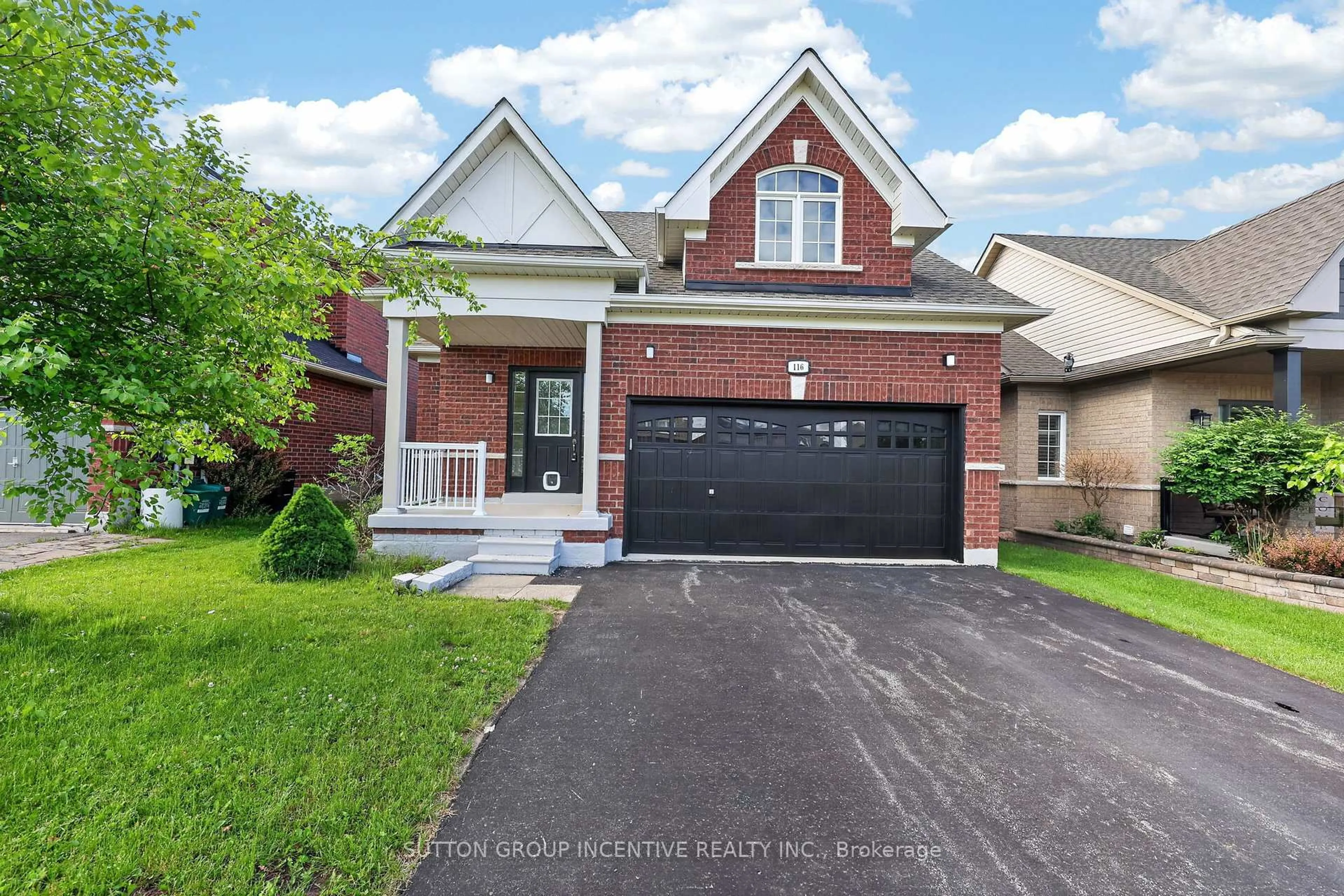 Home with brick exterior material, street for 116 Sun King Cres, Barrie Ontario L4M 0E6