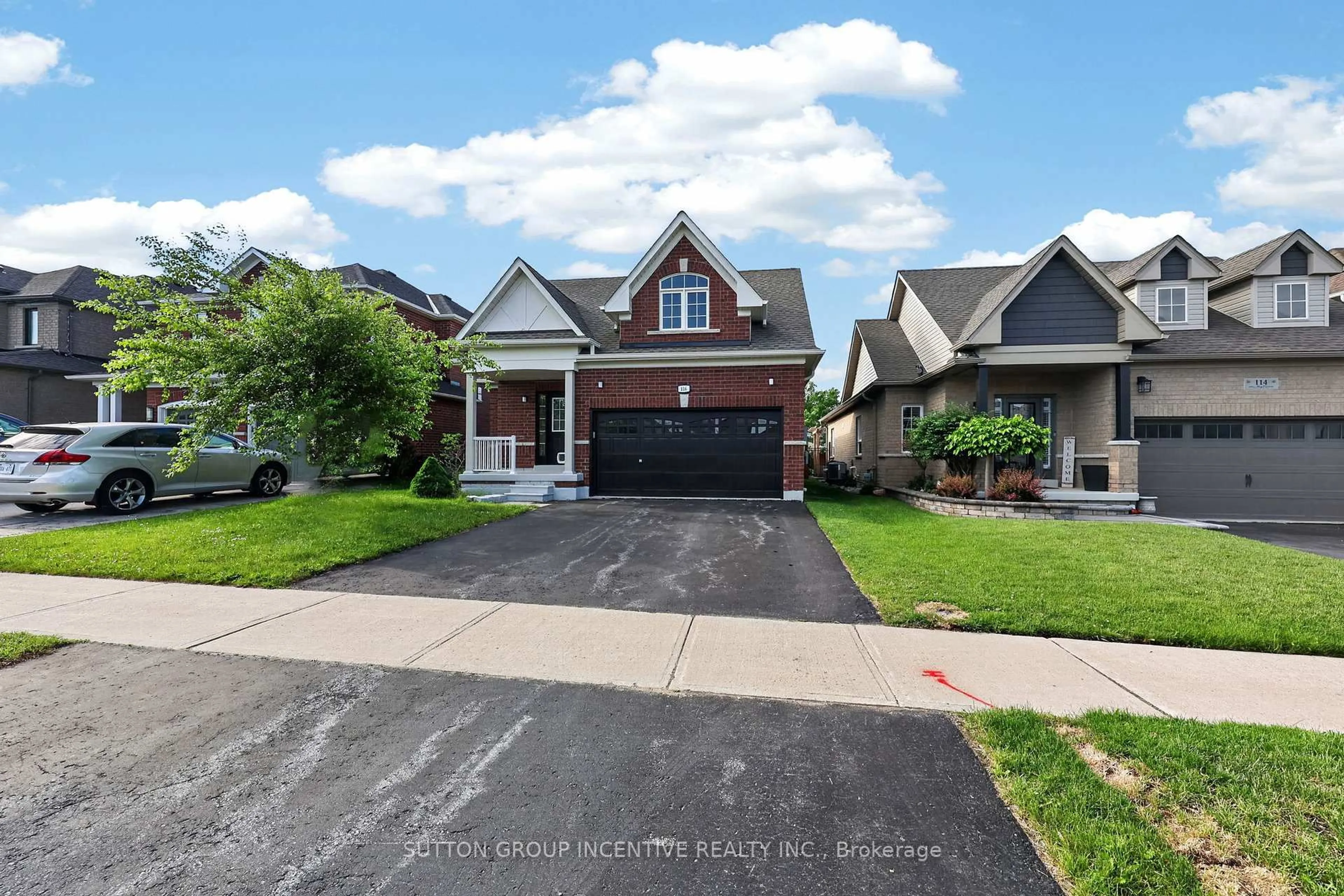 Home with brick exterior material, street for 116 Sun King Cres, Barrie Ontario L4M 0E6