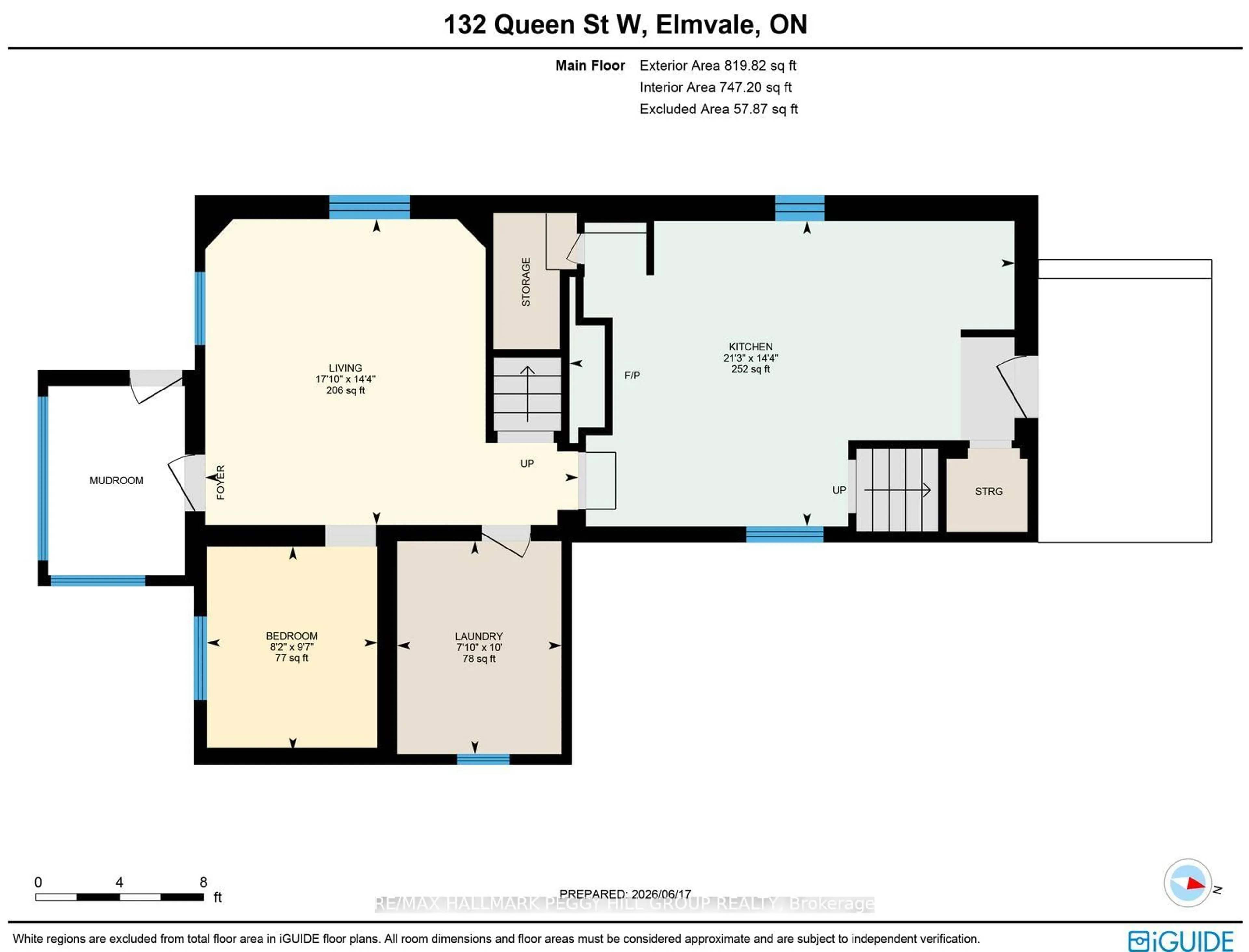 Floor plan for 132 Queen St, Springwater Ontario L0L 1P0