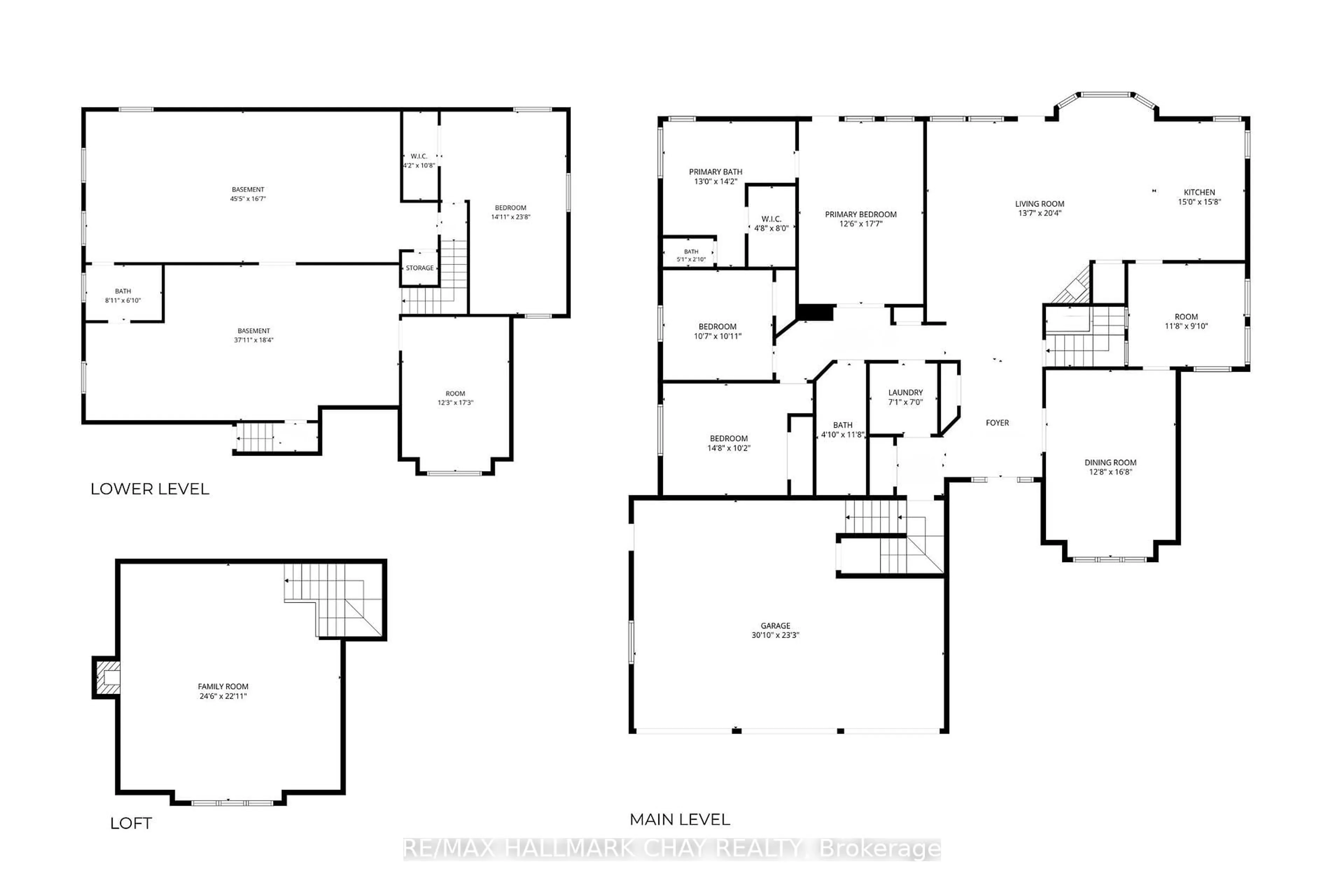 Floor plan for 32 Forest Hill Dr, Springwater Ontario L0L 1X0
