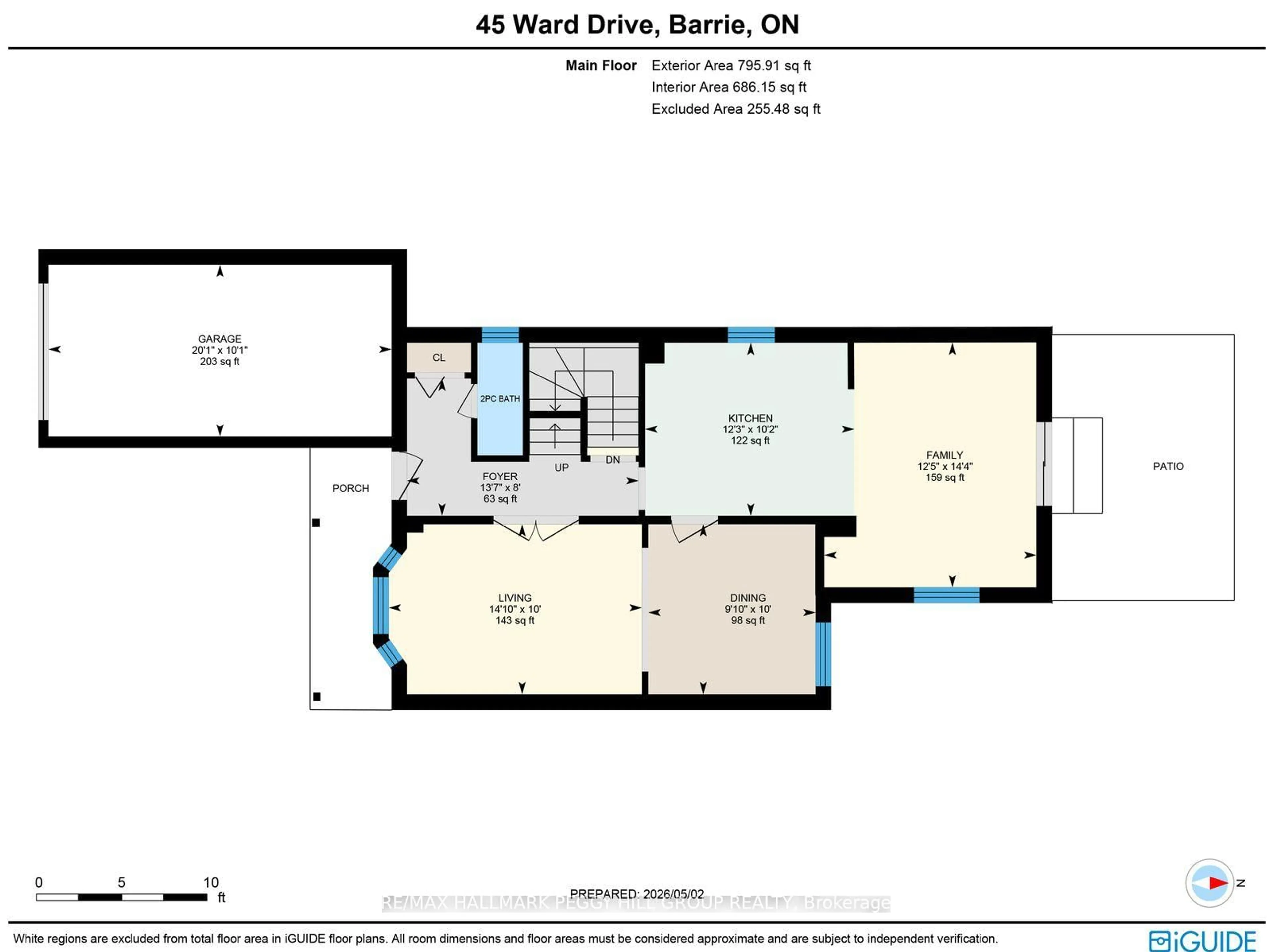 Floor plan for 45 Ward Dr, Barrie Ontario L4N 7P2