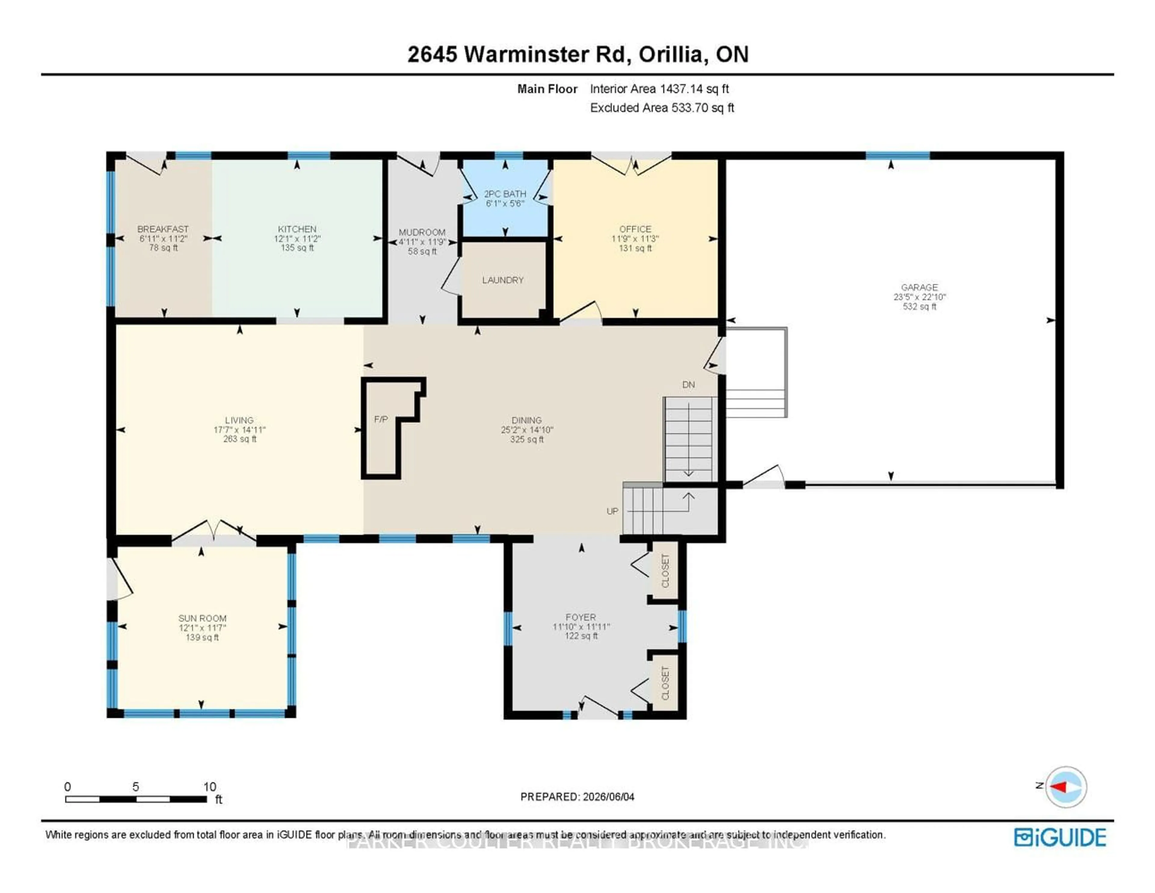 Floor plan for 2645 Warminster Rd, Severn Ontario L3V 7C6