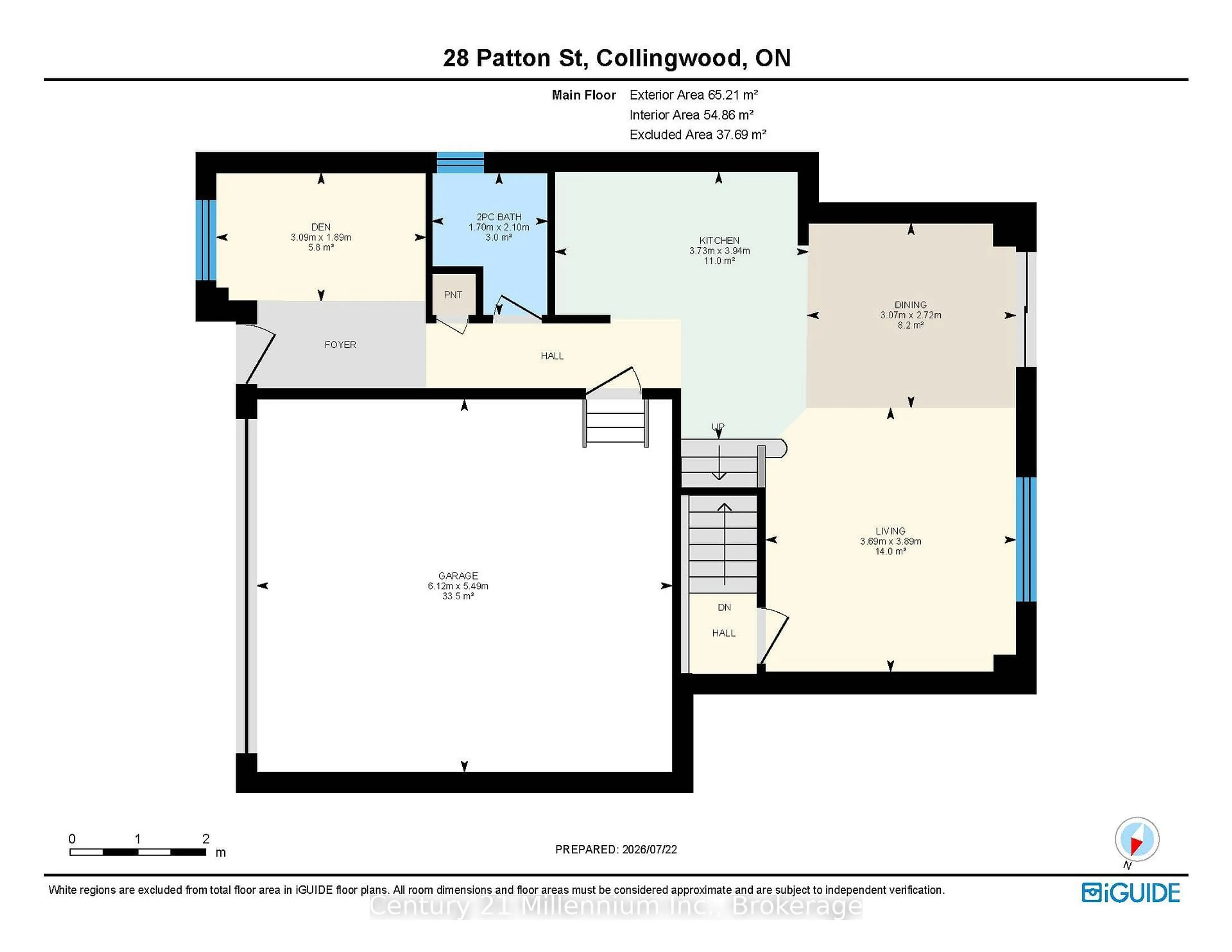 Floor plan for 28 Patton St, Collingwood Ontario L9Y 0E4