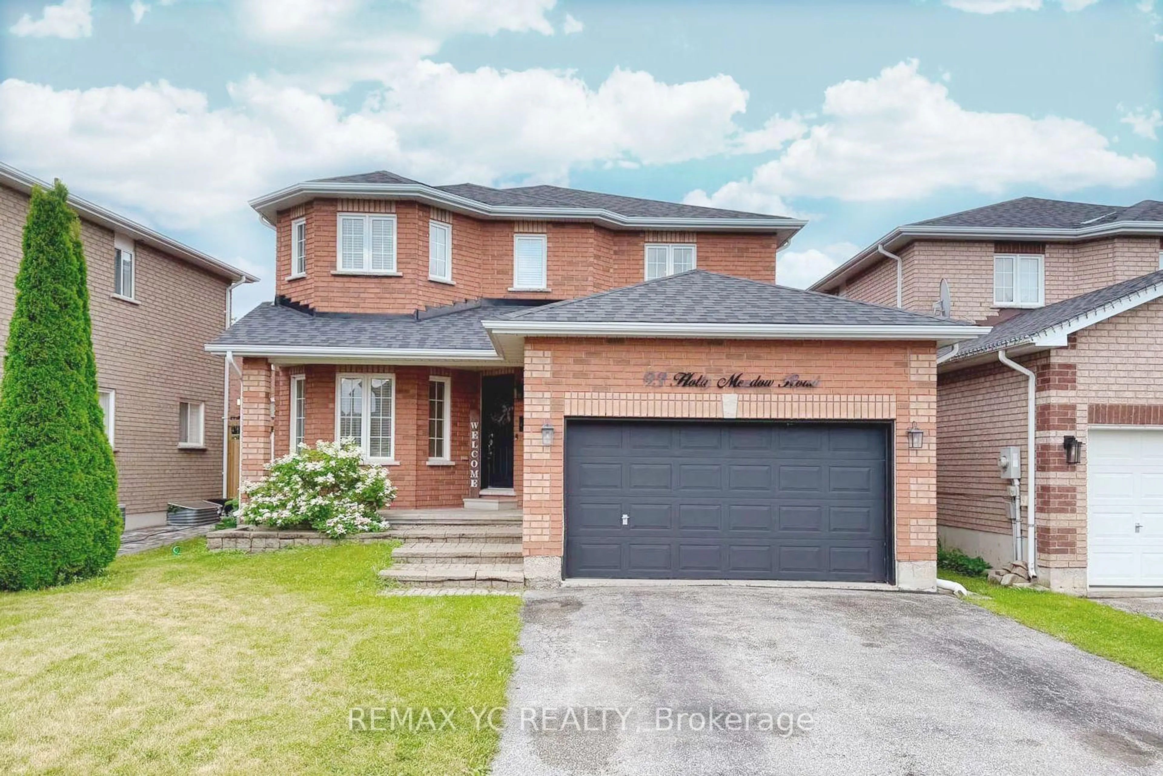 Home with brick exterior material, street for 93 Holly Meadow Rd, Barrie Ontario L4N 0A1