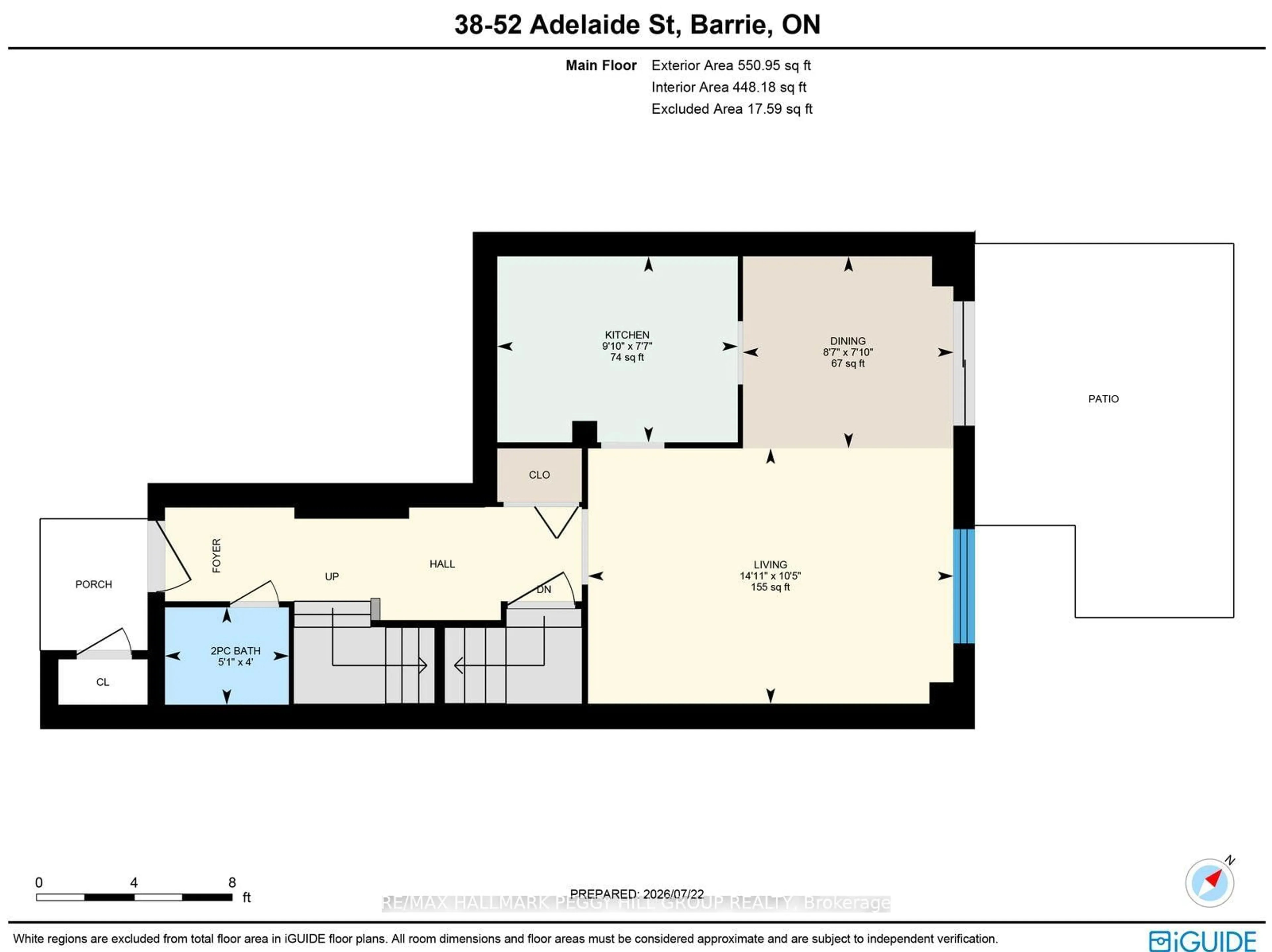 Floor plan for 52 Adelaide St #38, Barrie Ontario L4N 3T5