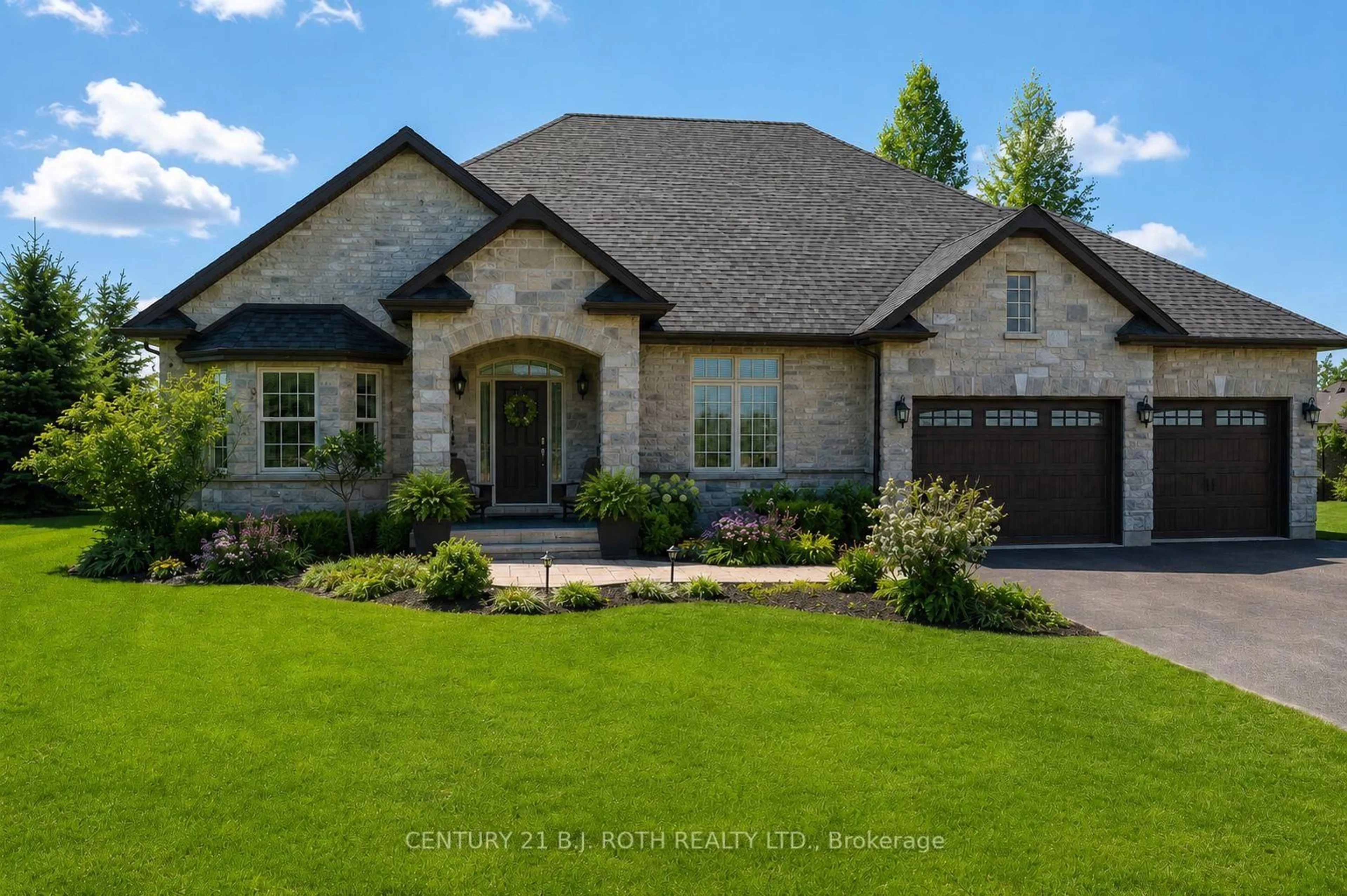 Home with brick exterior material, street for 2 Roy Hickling Dr, Springwater Ontario L9X 0J2