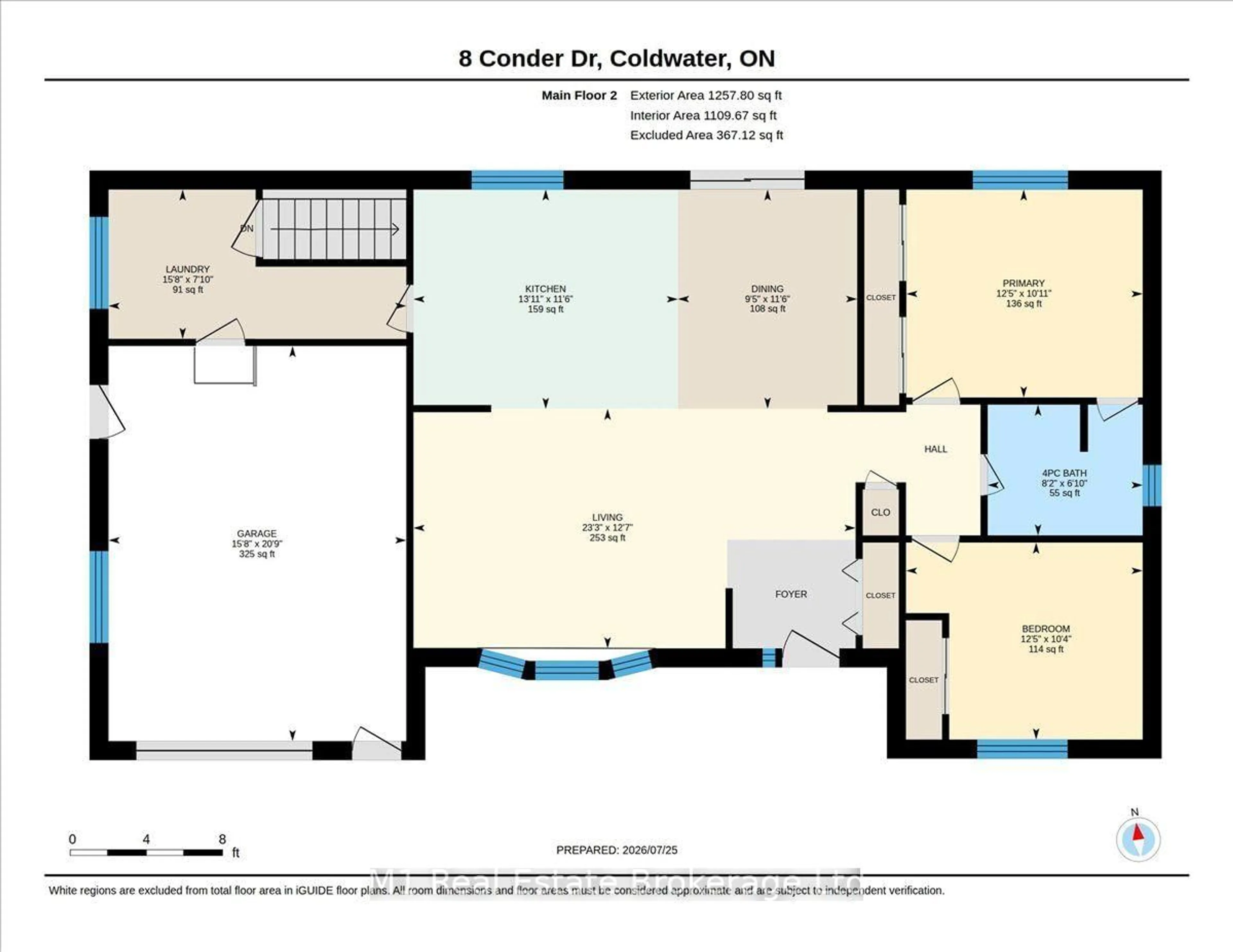 Floor plan for 2 Conder Dr, Oro-Medonte Ontario L0K 1E0