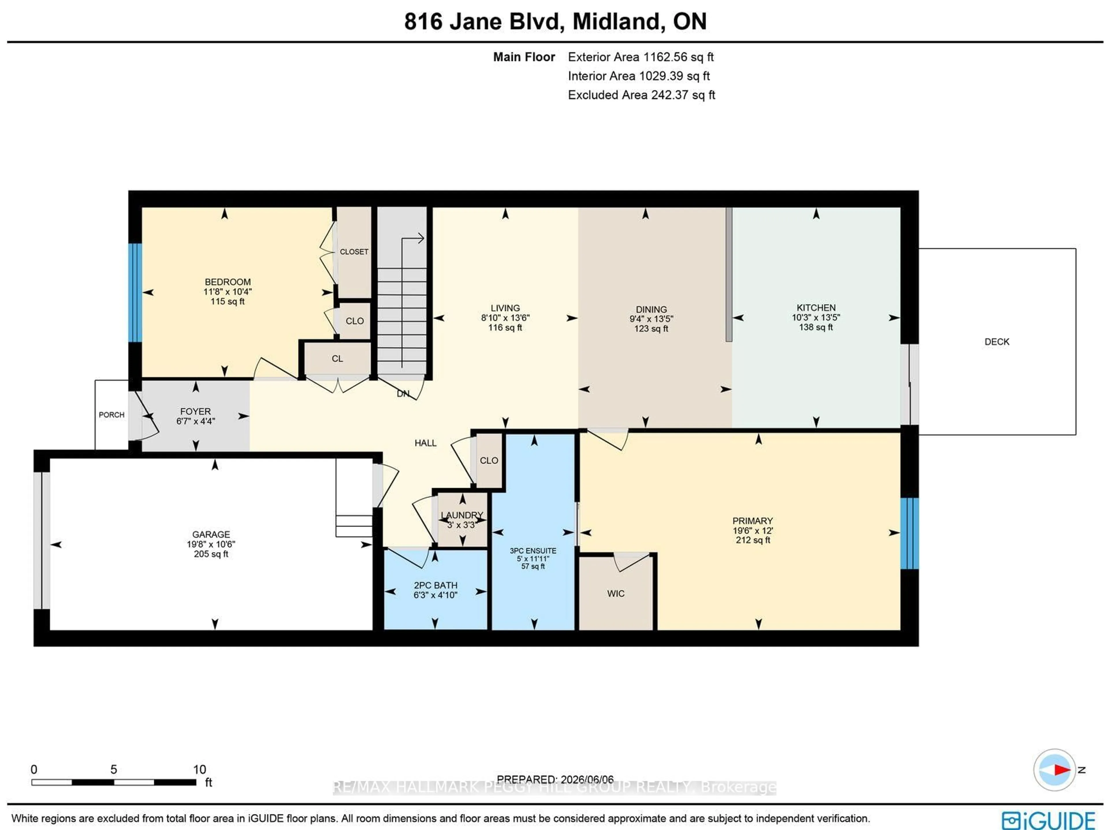 Floor plan for 816 Jane Blvd, Midland Ontario L4R 5M4