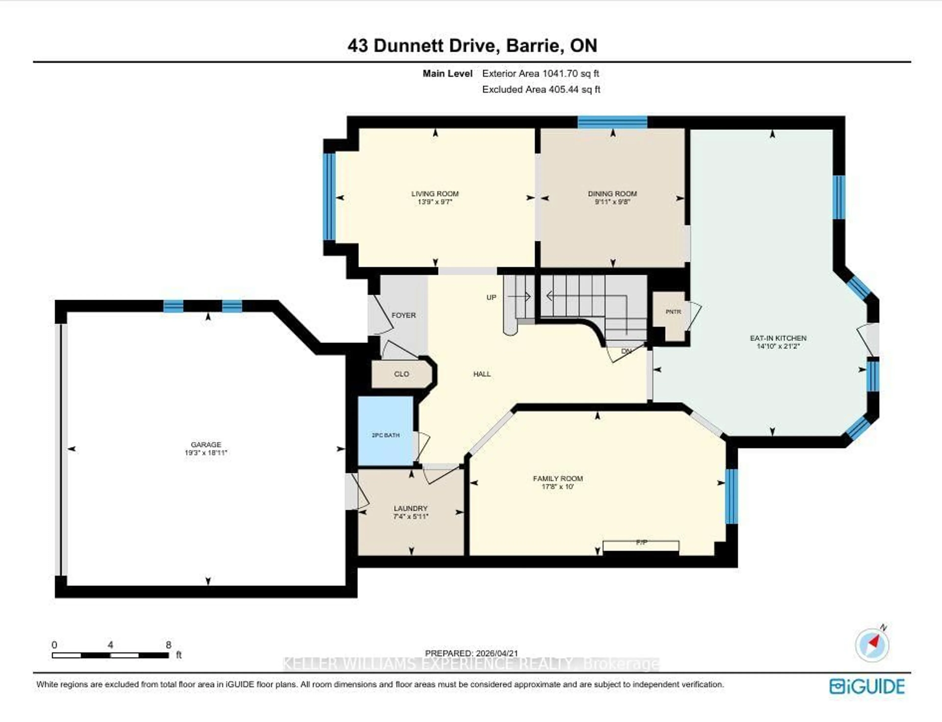 Floor plan for 43 Dunnett Dr, Barrie Ontario L4N 0J7