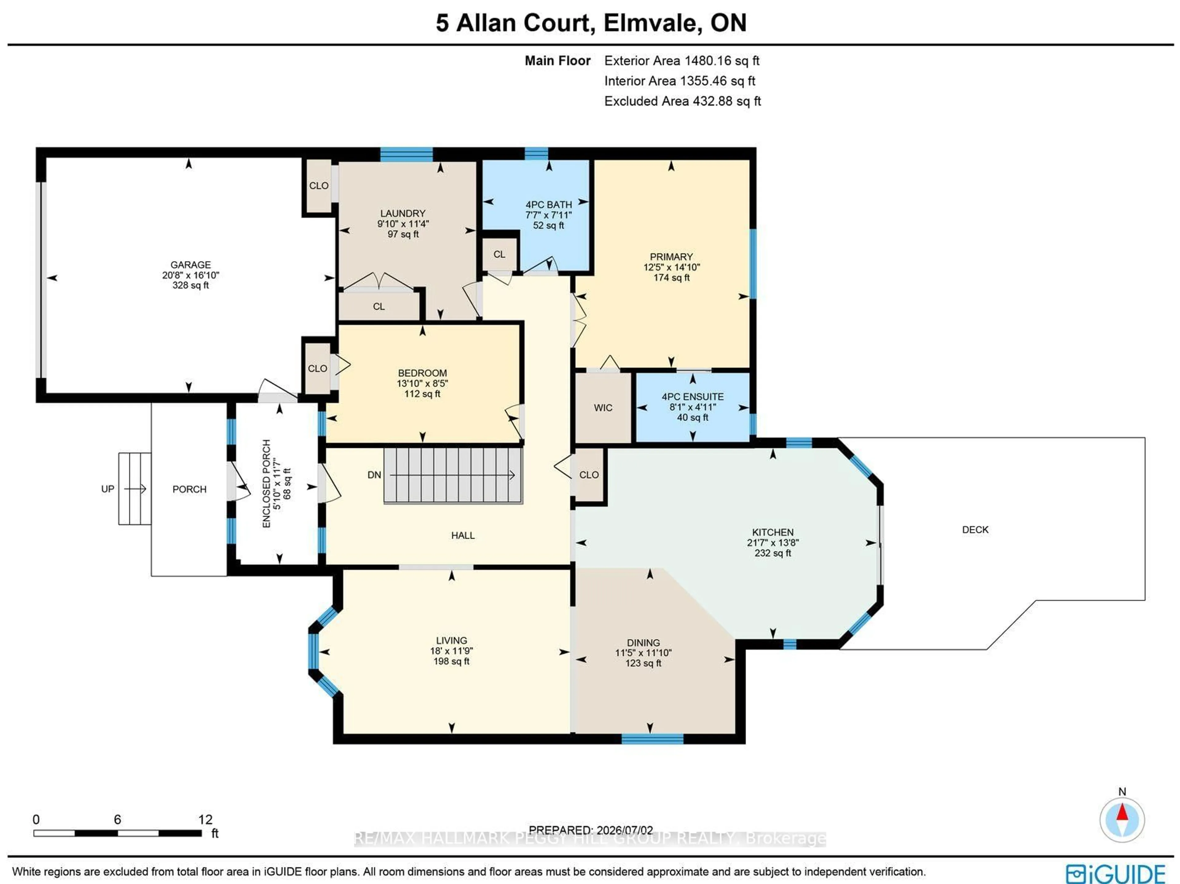 Floor plan for 5 Allan Crt, Springwater Ontario L0L 1P0