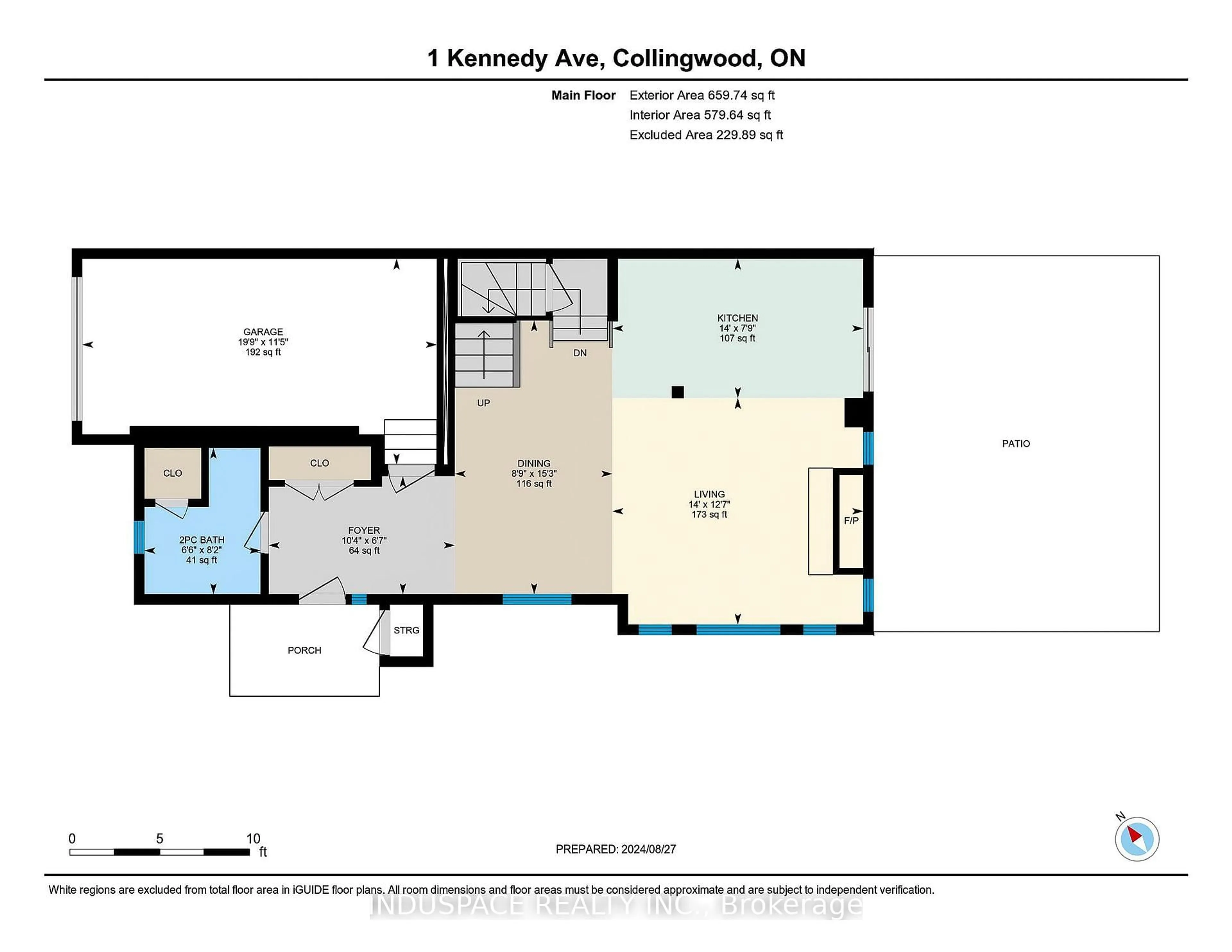 Floor plan for 1 Kennedy Ave, Collingwood Ontario L9Y 0Z5
