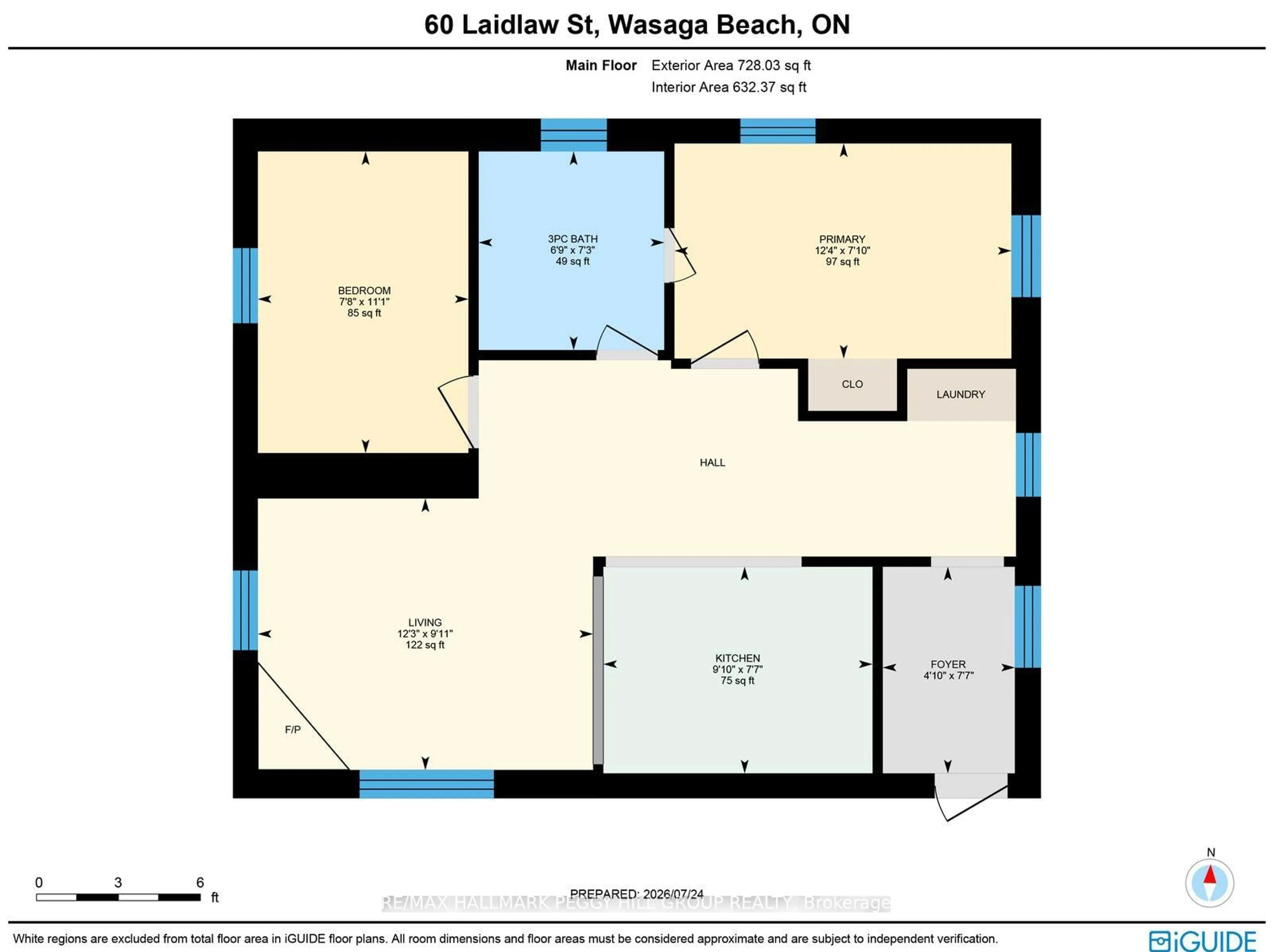 Floor plan for 60 Laidlaw St, Wasaga Beach Ontario L9Z 2L2